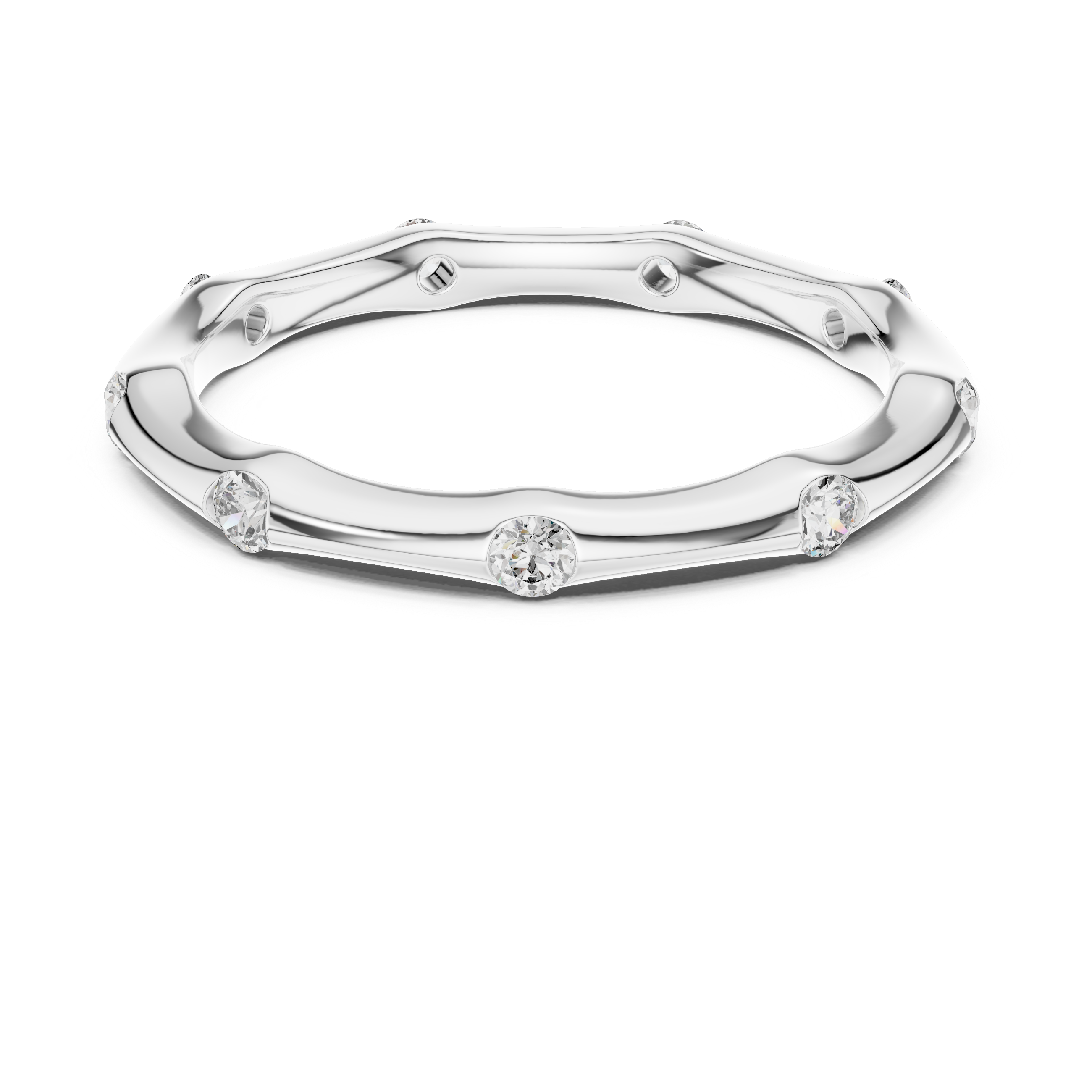 The Uppsala Ring - Round Diamond Segmented Station Band