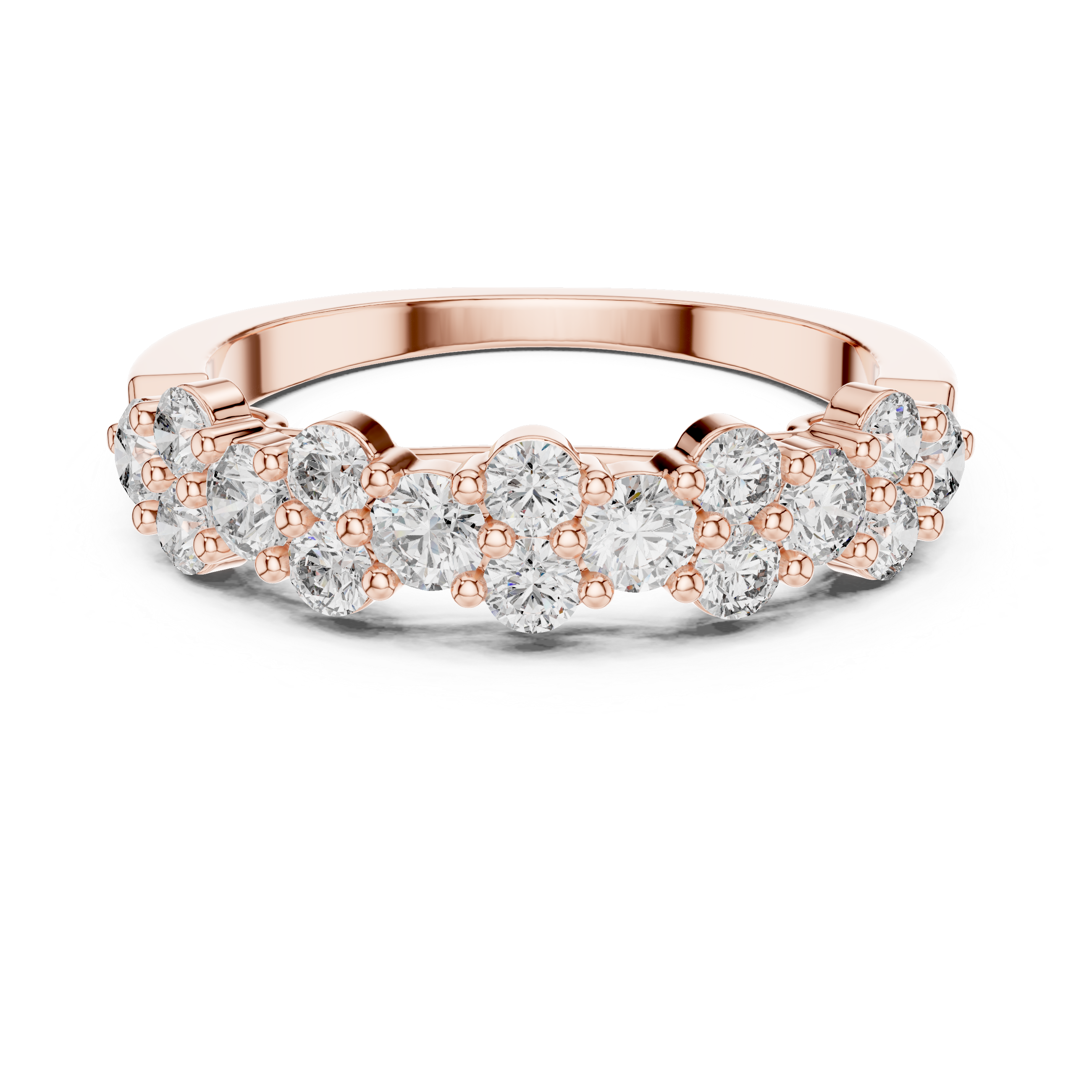 The Marken Ring - Mixed Size Diamond Bubble Band