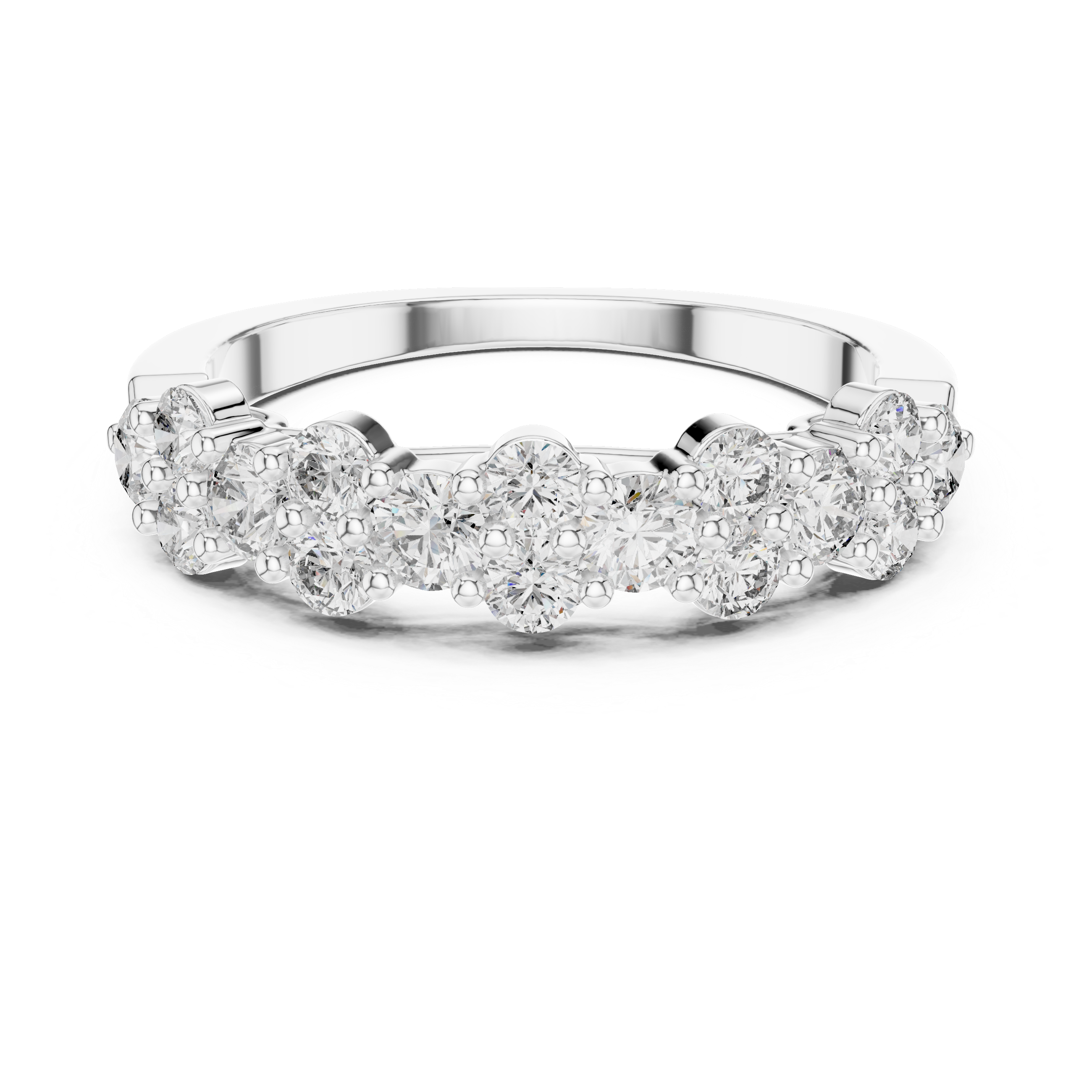 The Marken Ring - Mixed Size Diamond Bubble Band