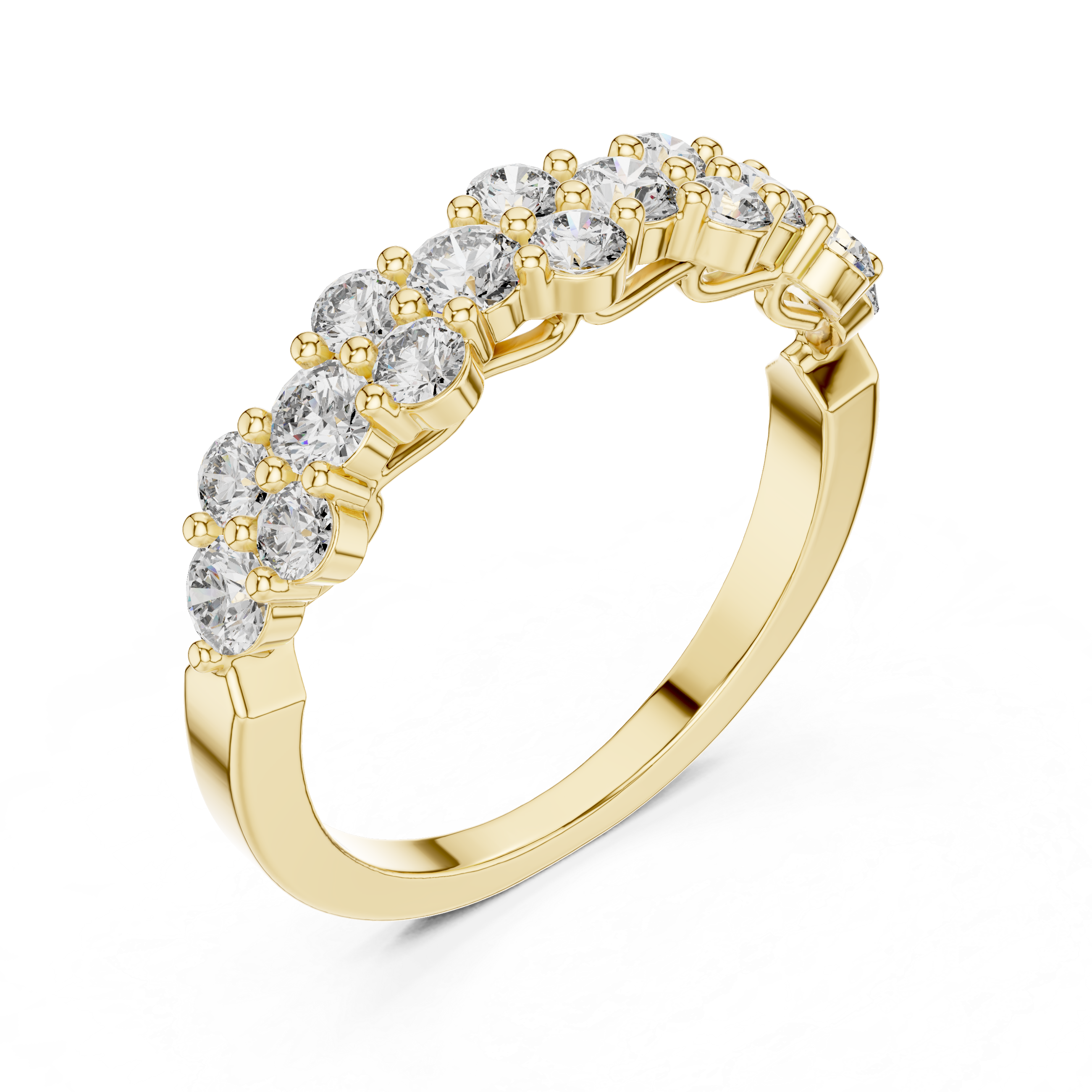 The Marken Ring - Mixed Size Diamond Bubble Band
