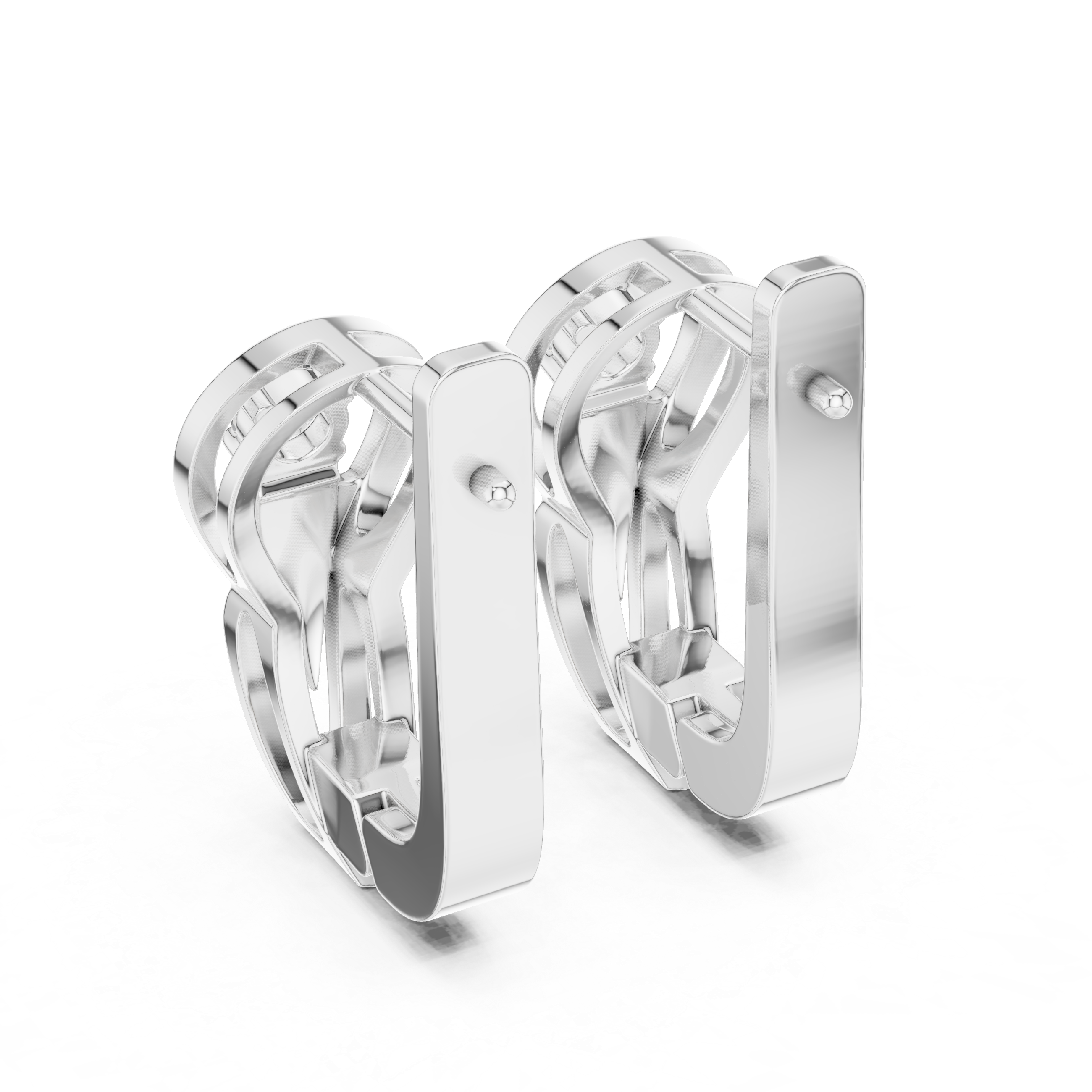 The Merano Earrings – Solitaire Diamond Split-Hoop Earrings