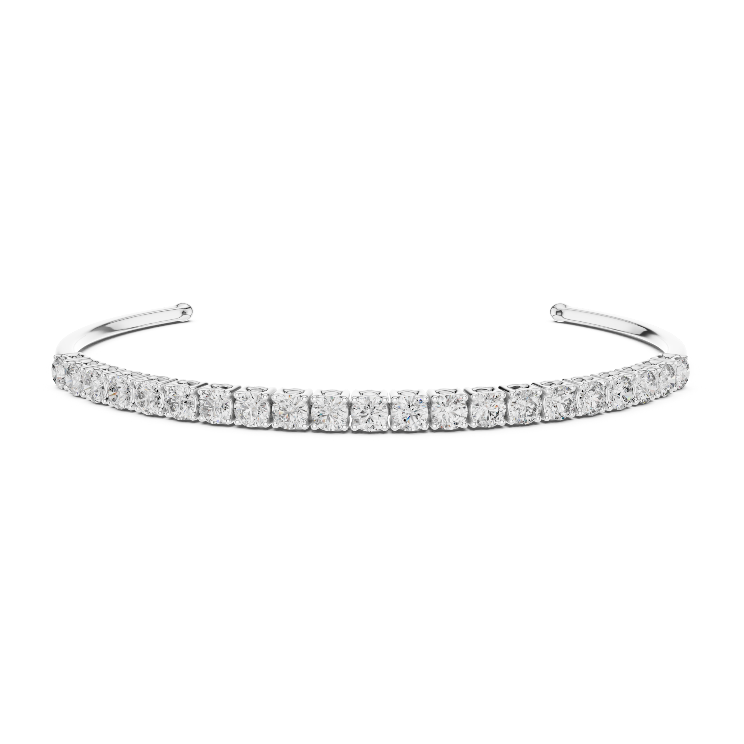 The Turin Bracelet - Diamond Flex Cuff Bracelet