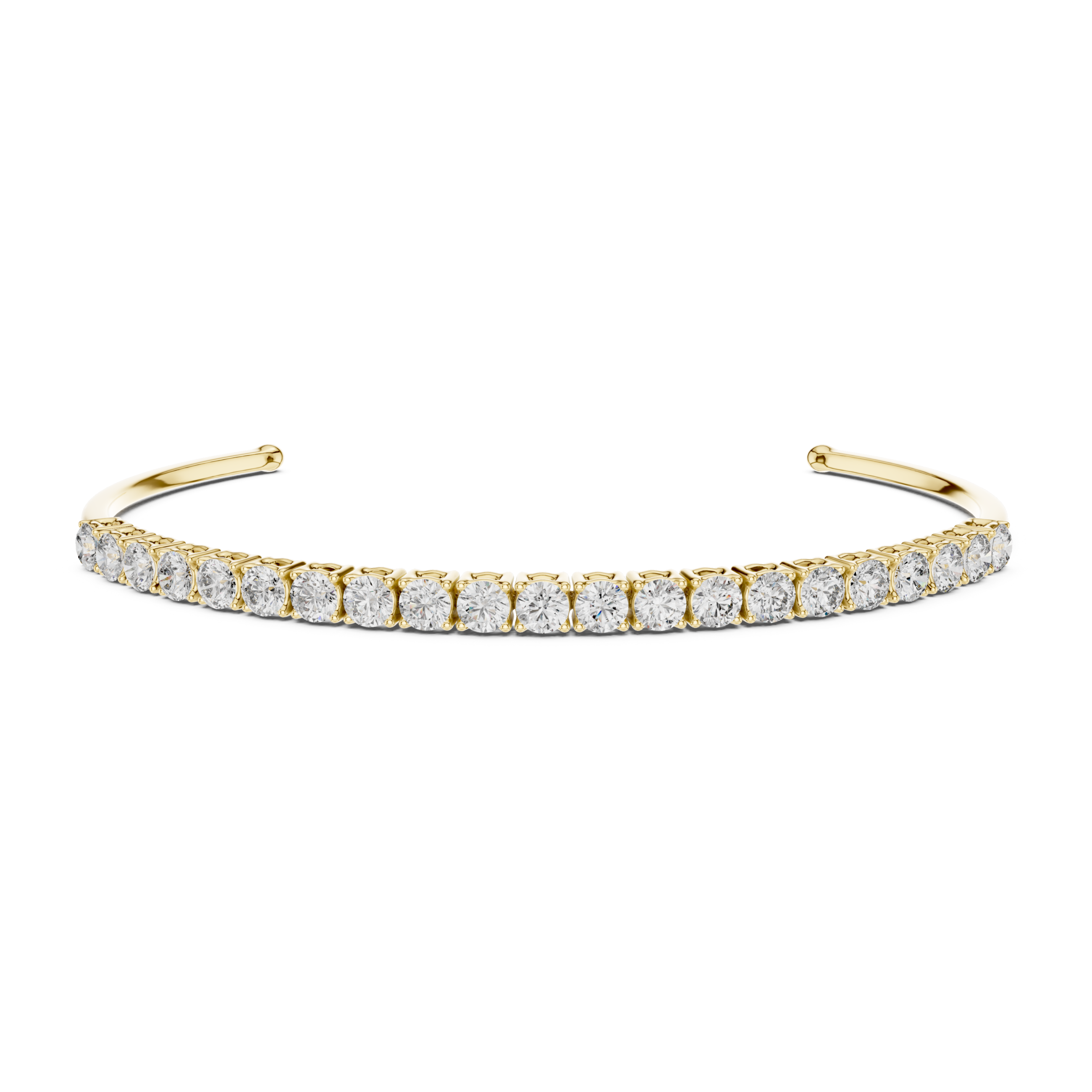 The Turin Bracelet - Diamond Flex Cuff Bracelet
