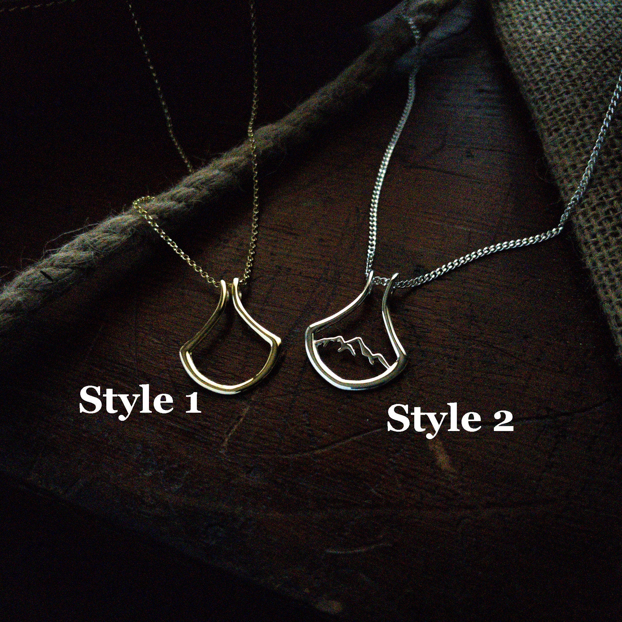 14K Gold Horseshoe Ring Holder Necklace: Unique Ring Keeper