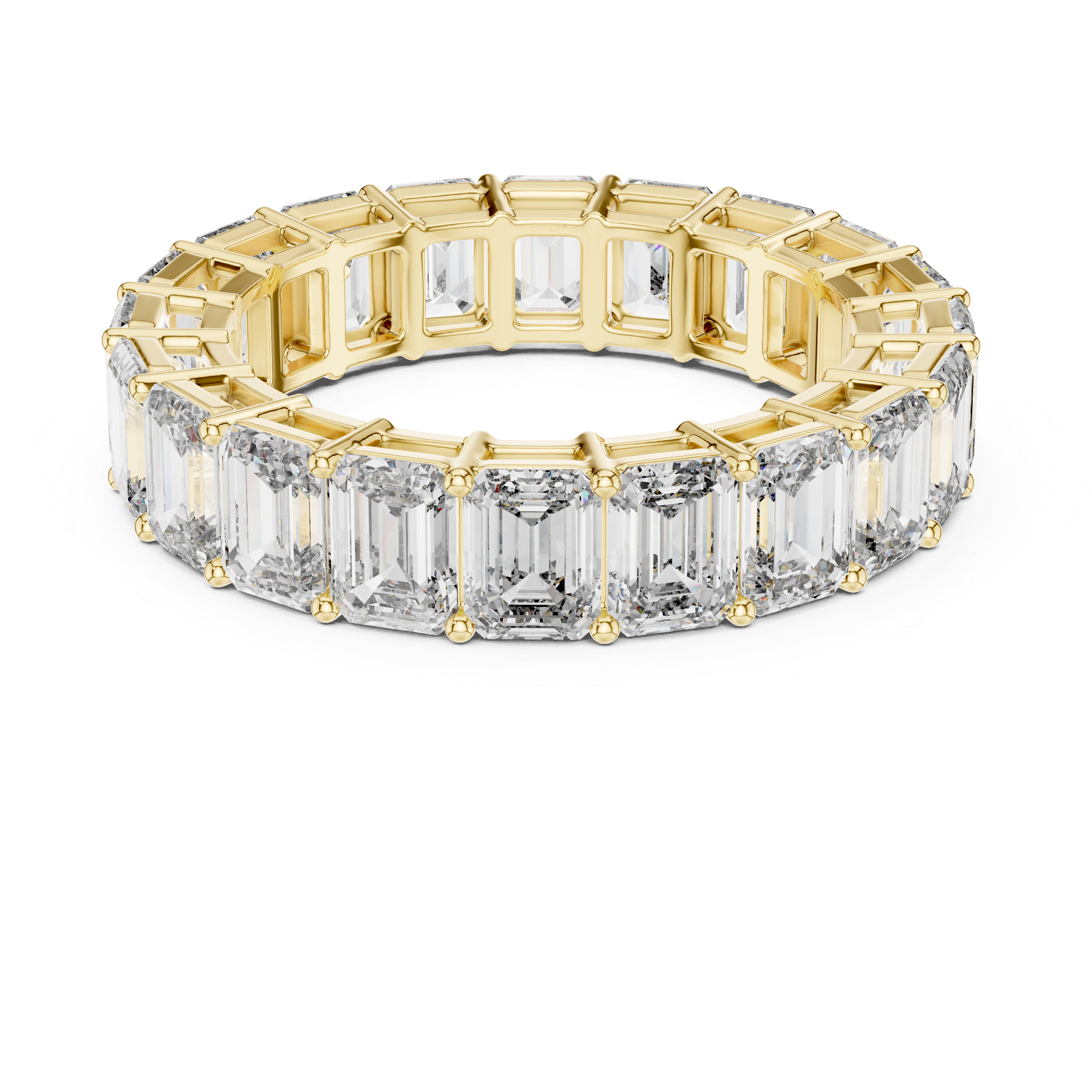 The Viborg Ring - Emerald Cut Eternity Band