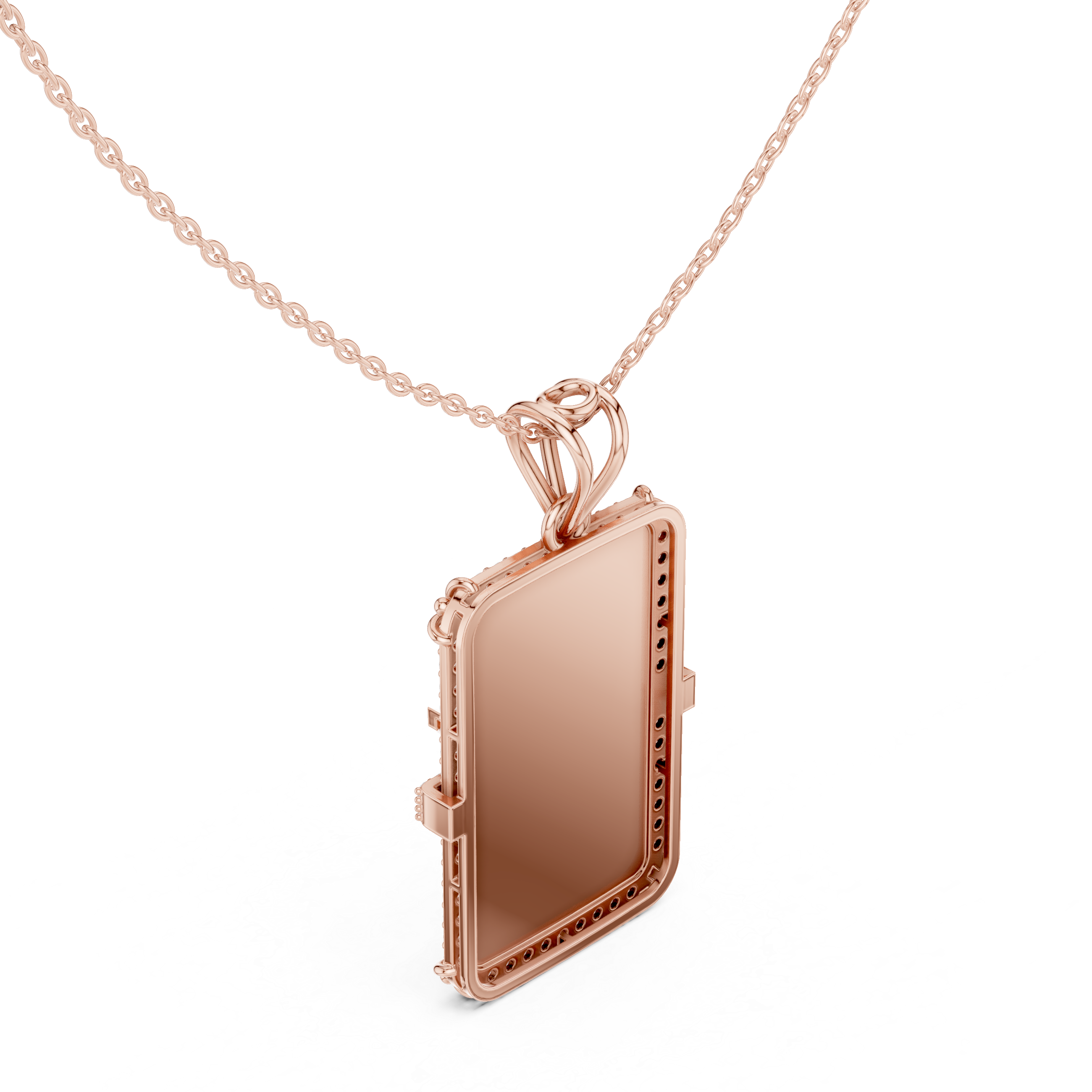 Muur Atelier Solid Gold Diamond Anchor Medallion & Navy Enamel Charm