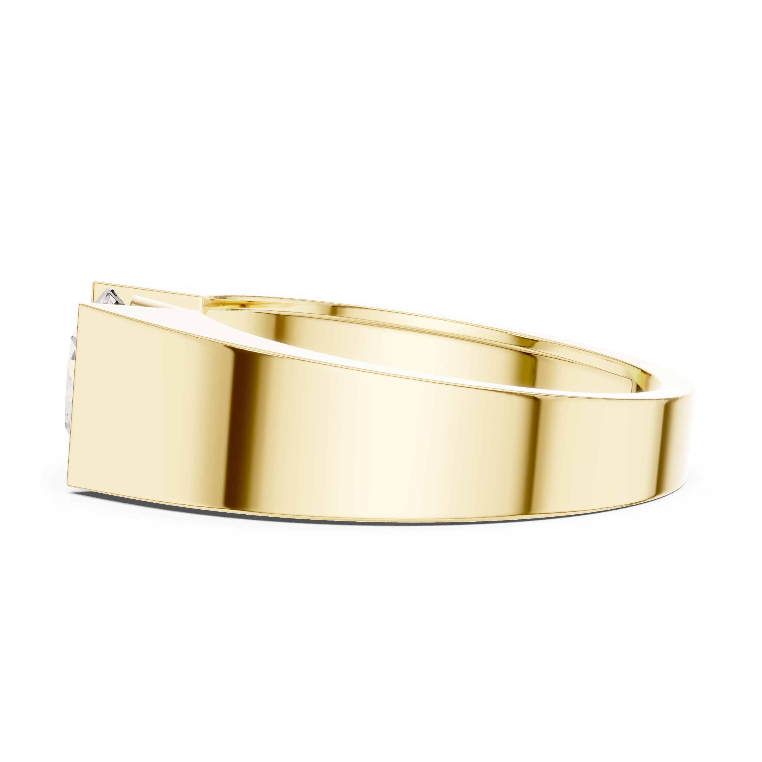 The Monza Ring - Architectural Tension-Style Solitaire Ring