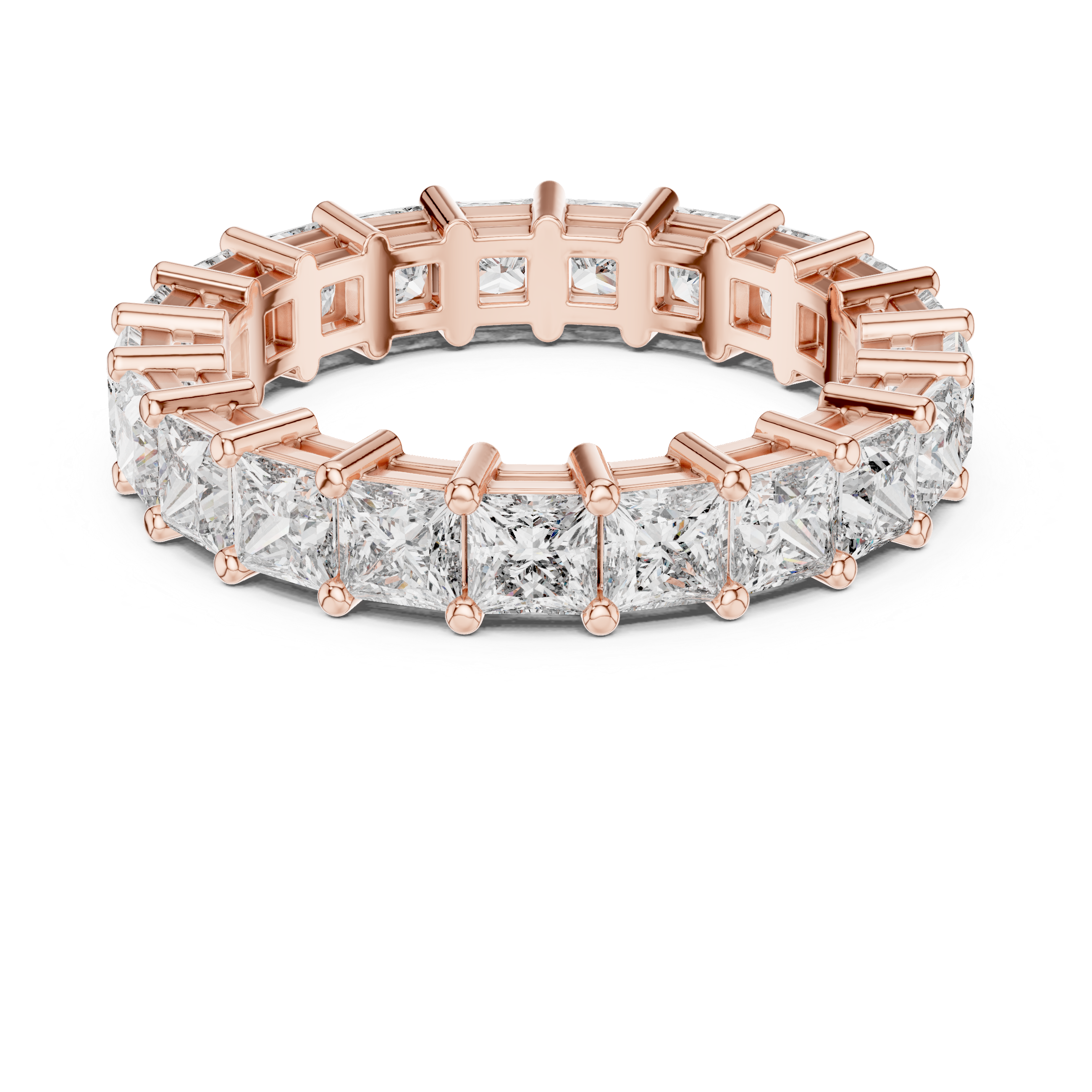 Muur Atelier Solid Gold Princess Cut Diamond Geometric Eternity Band