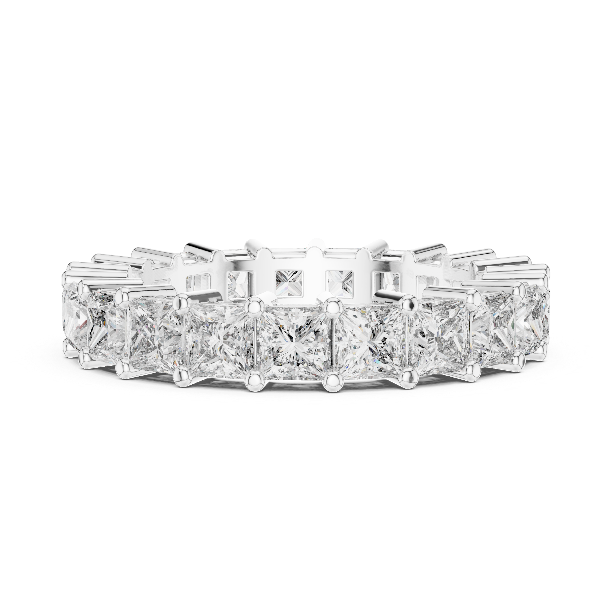 Muur Atelier Solid Gold Princess Cut Diamond Geometric Eternity Band