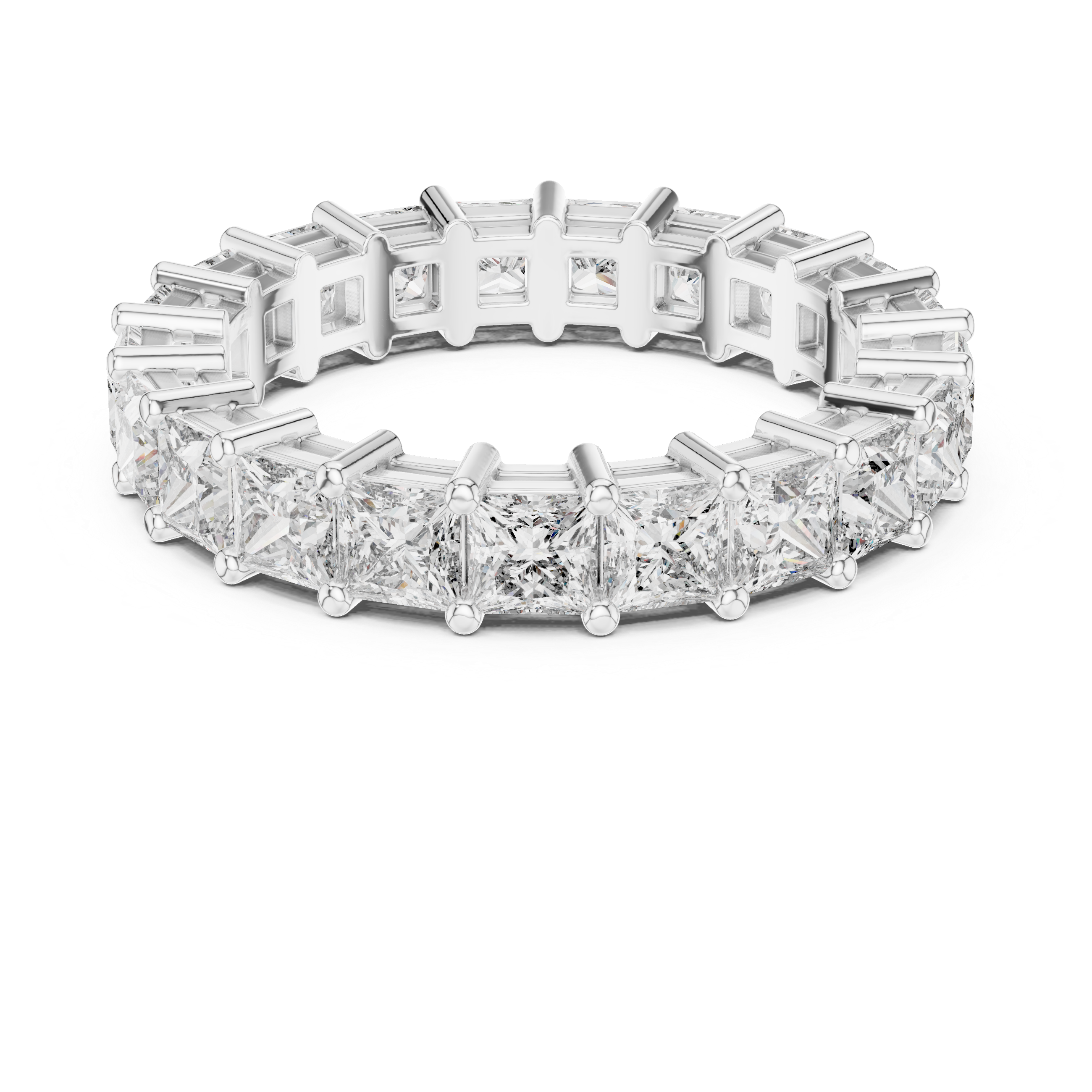 Muur Atelier Solid Gold Princess Cut Diamond Geometric Eternity Band