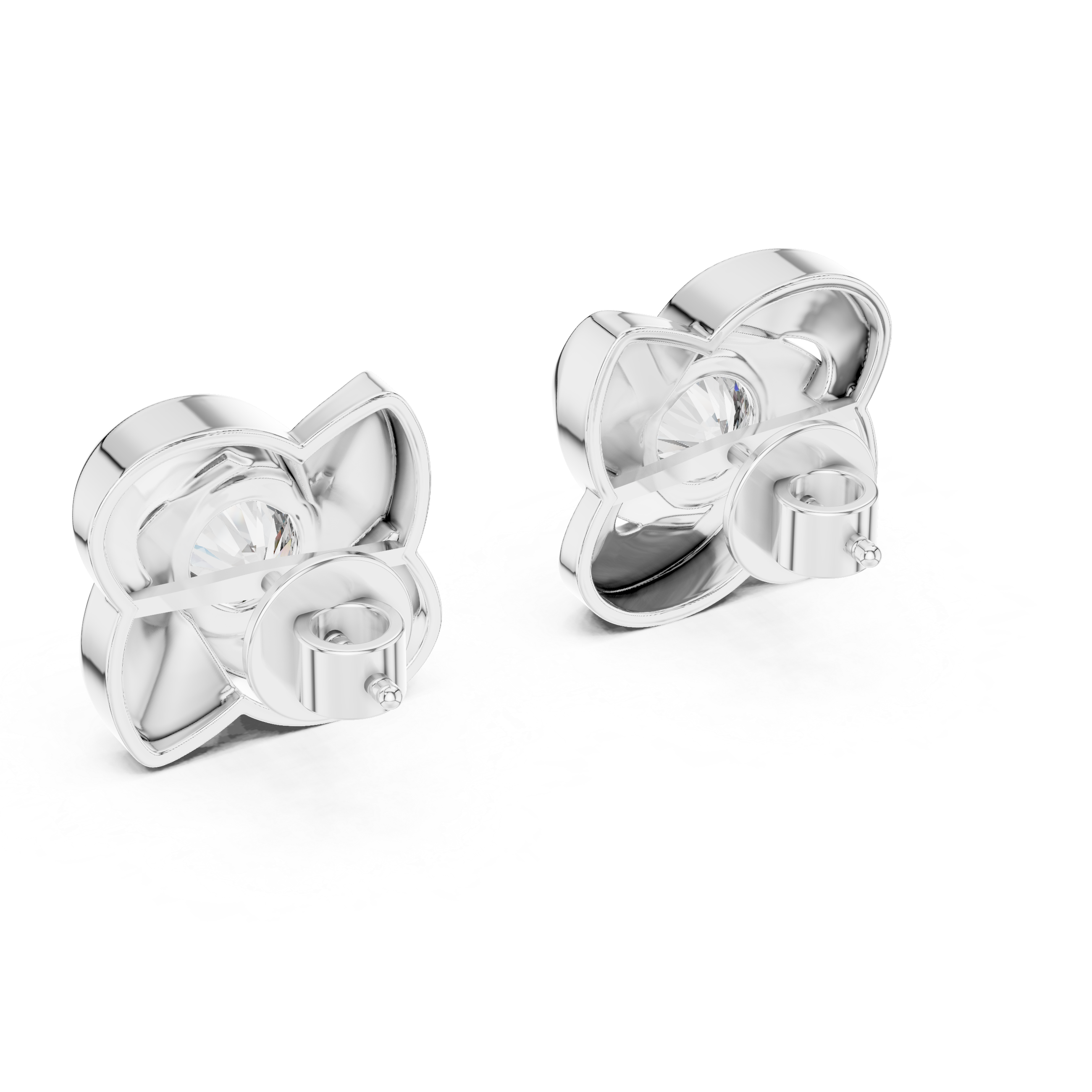 The Orillia Earrings - Sculptural Swirl Diamond Studs