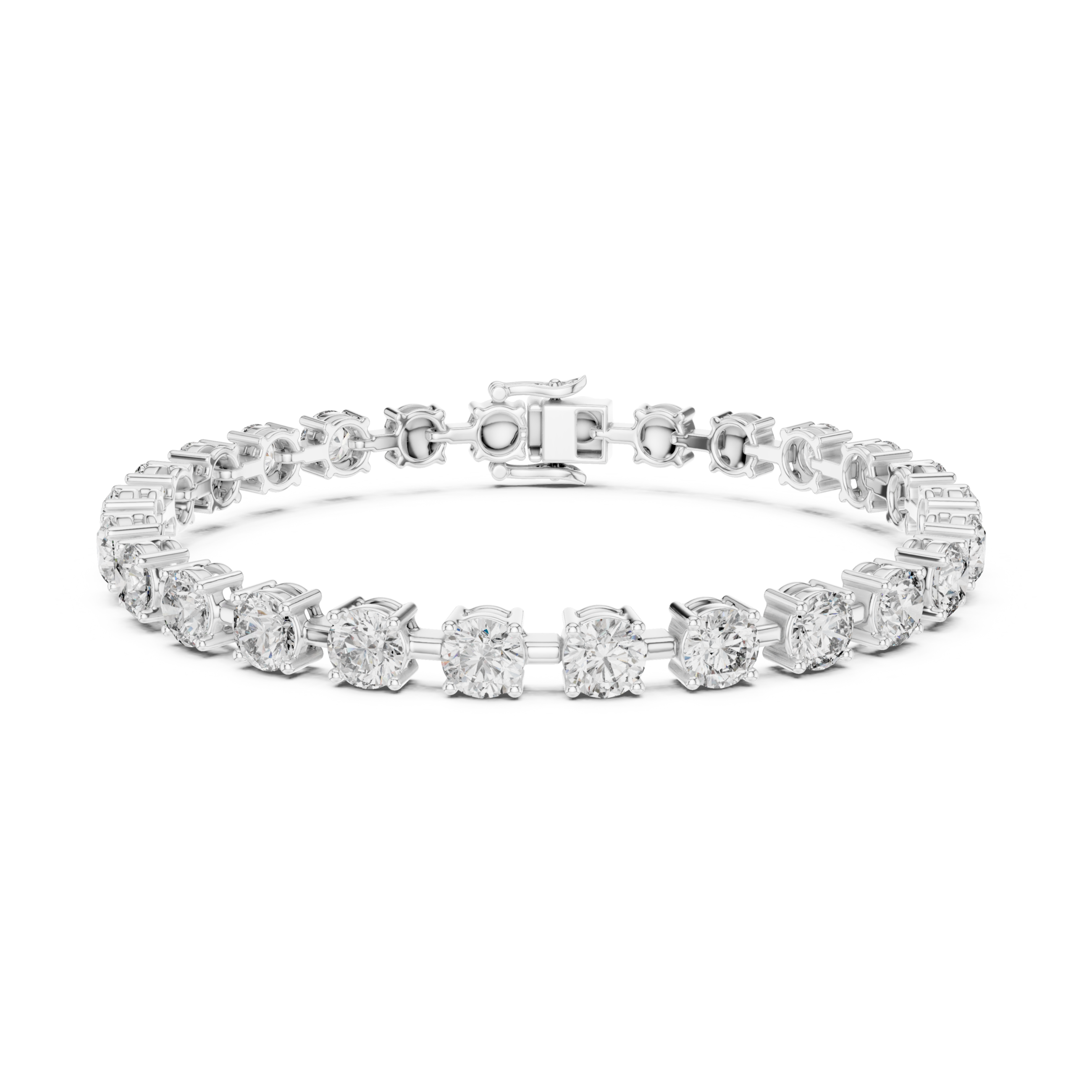 The Wassenaar Bracelet - Round Diamond Collet Tennis Bracelet