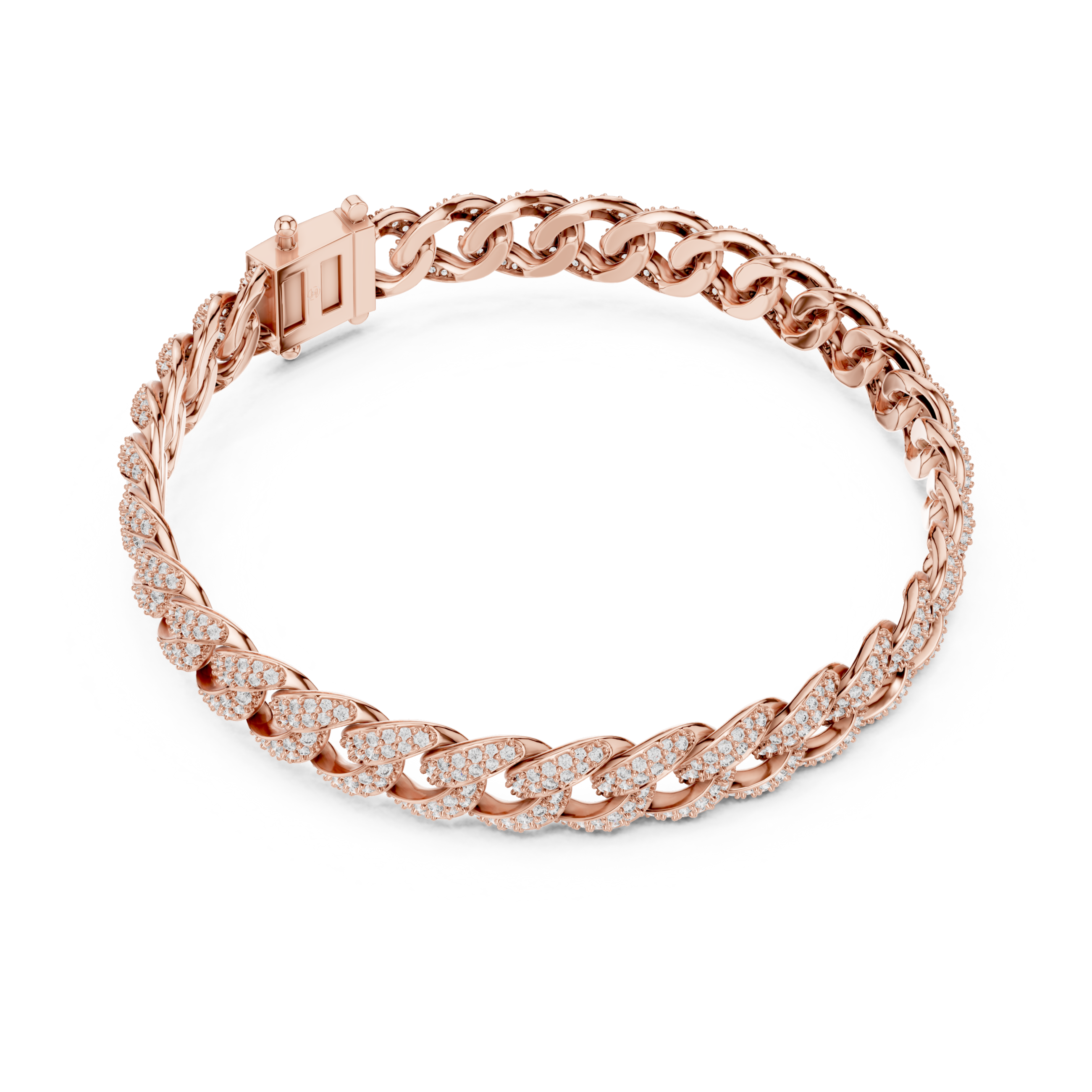 The Hamptons Bracelet - Pave Diamond Cuban Link Bracelet