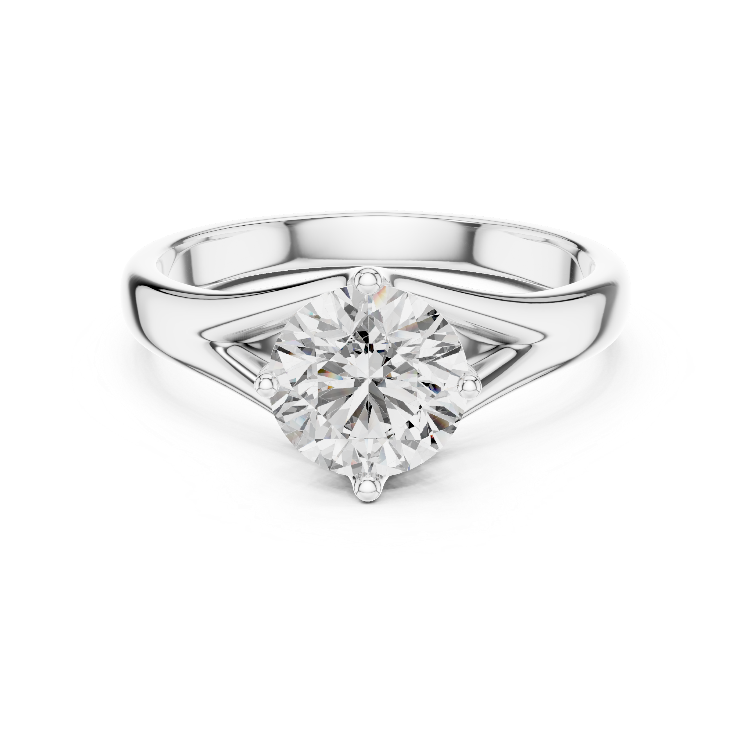 The Arnhem Ring - Round Cut Bypass Solitaire