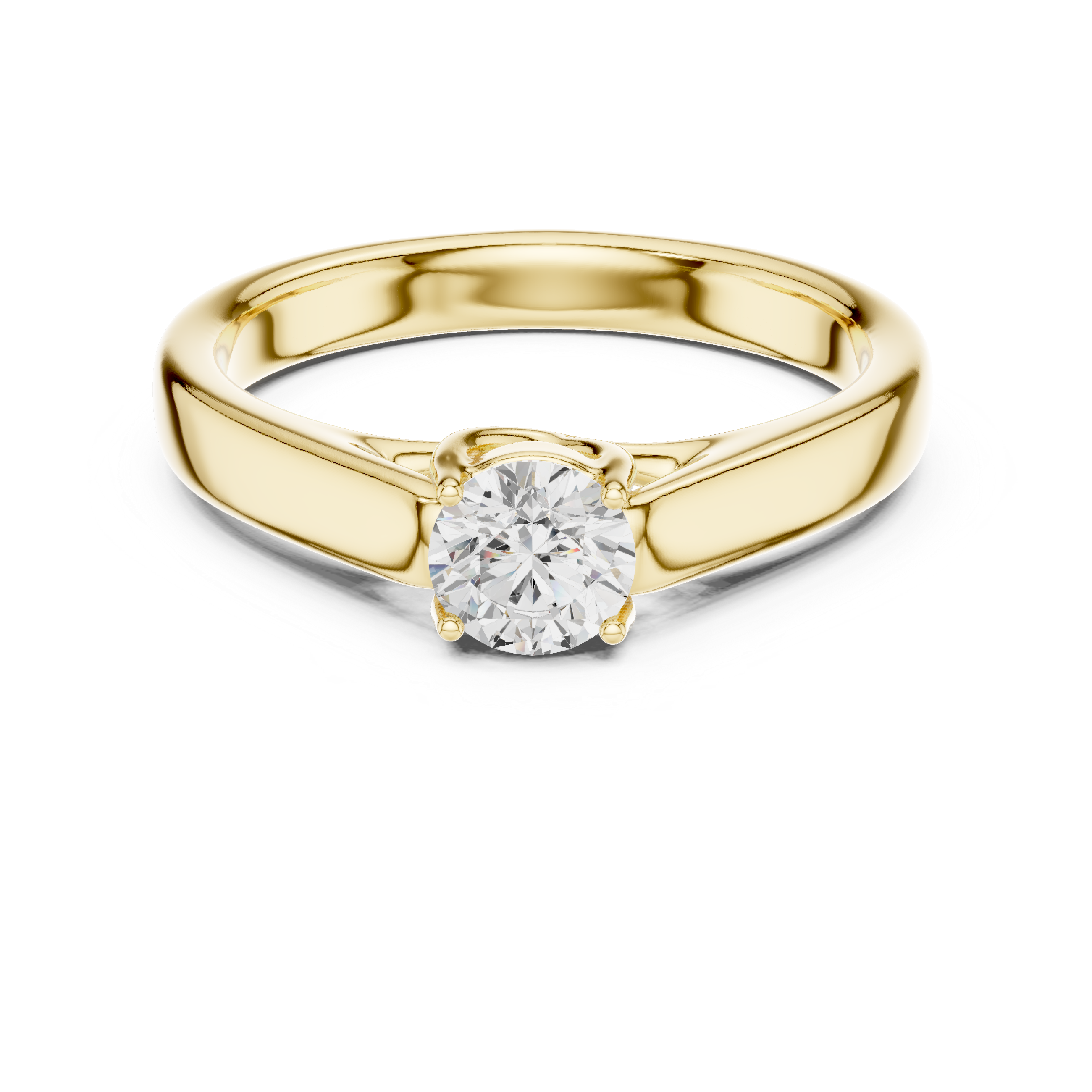 The Tutzing Ring - Minimalist Cathedral Solitaire Engagement Ring