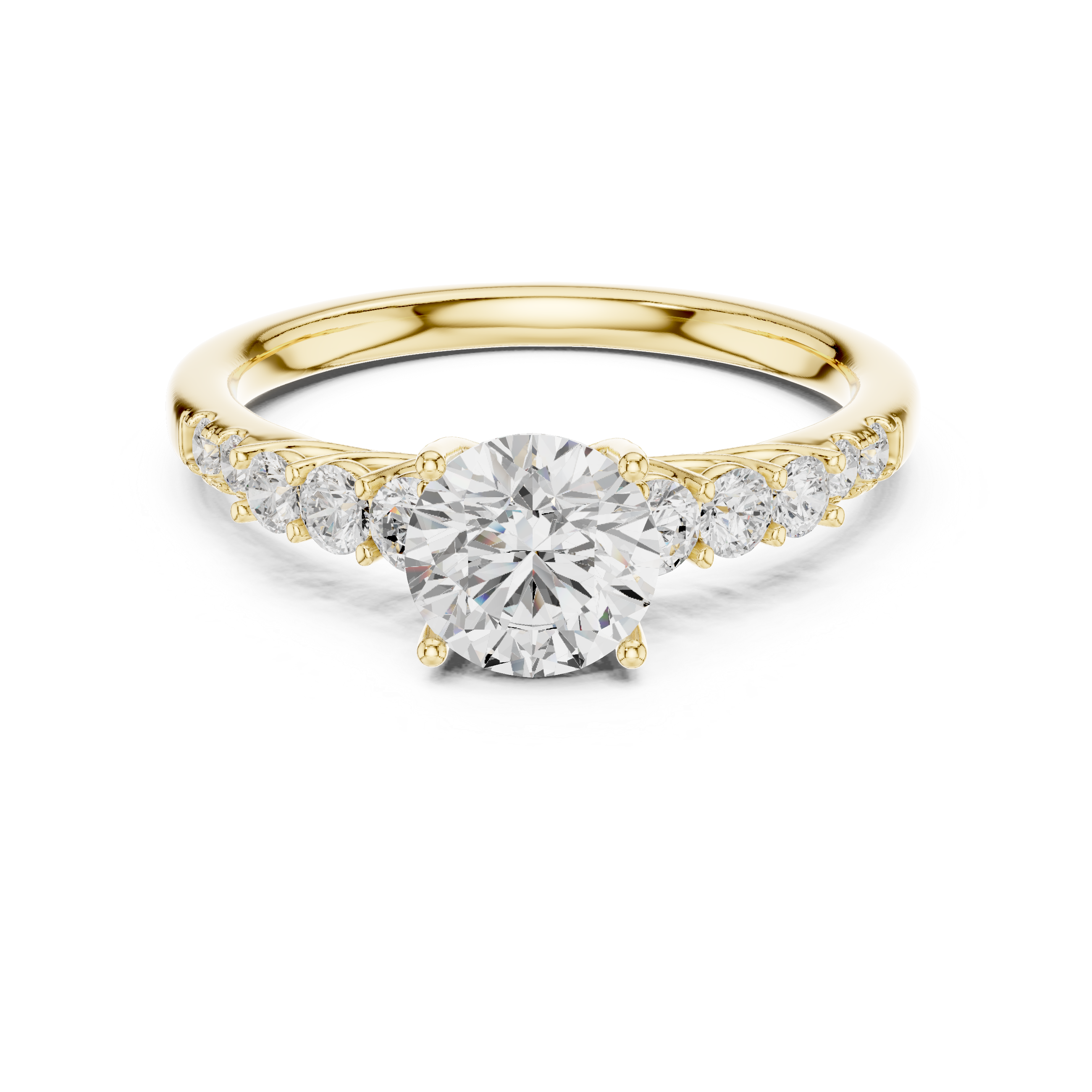 The Danderyd Ring - Sculptural Cathedral Engagement Ring