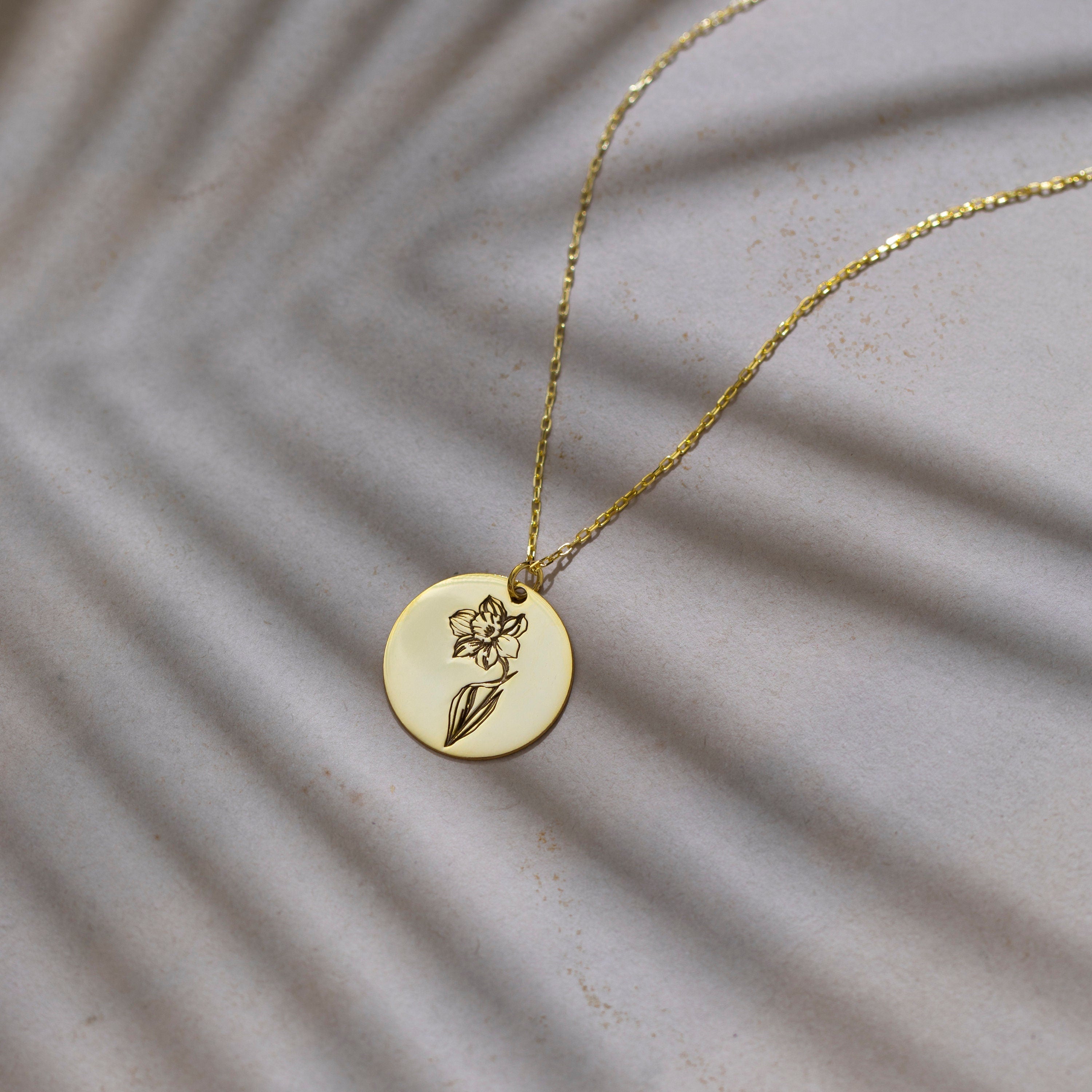 Birth Flower Necklace