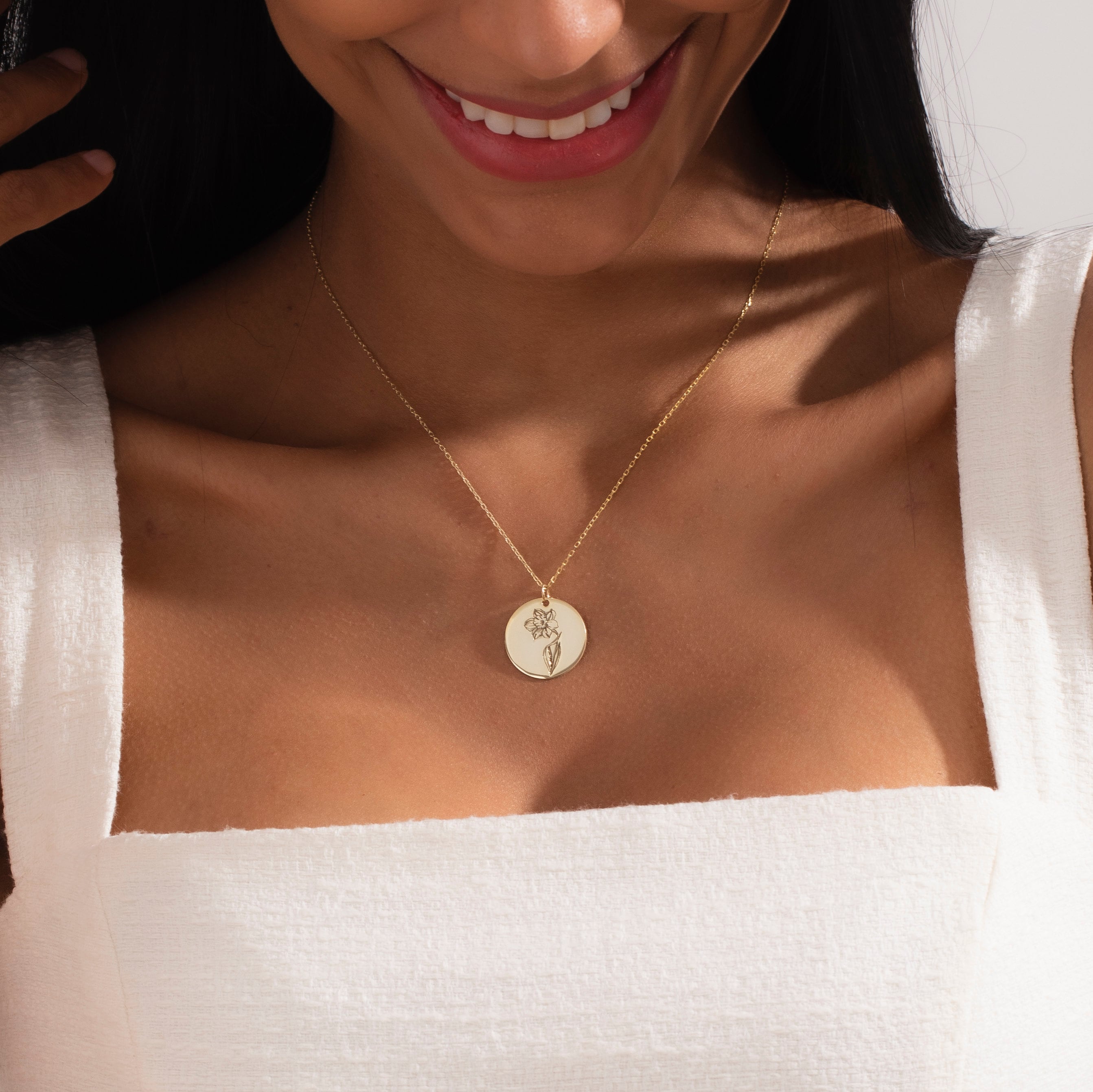 Birth Flower Necklace