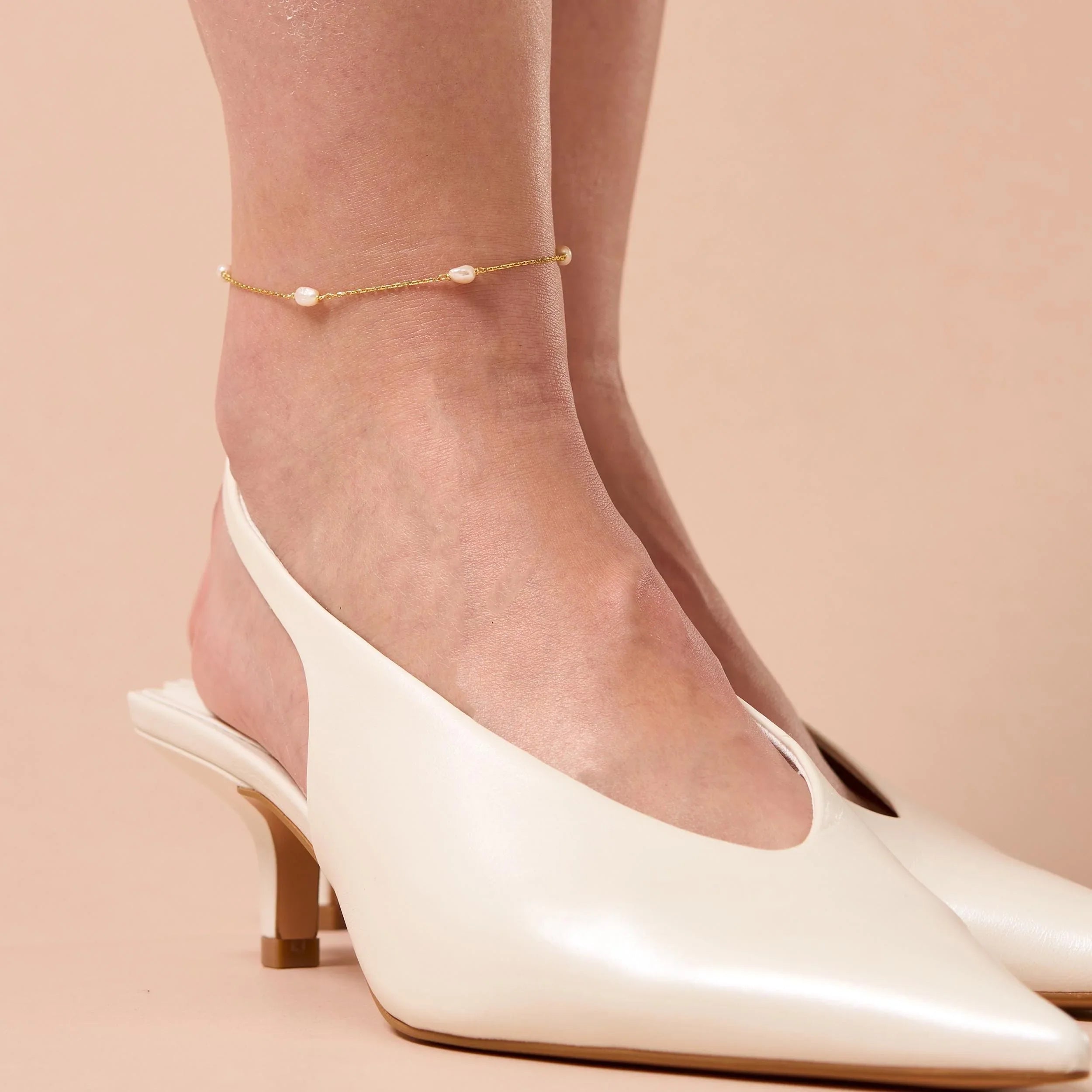 Pearl Anklet Sterling Silver