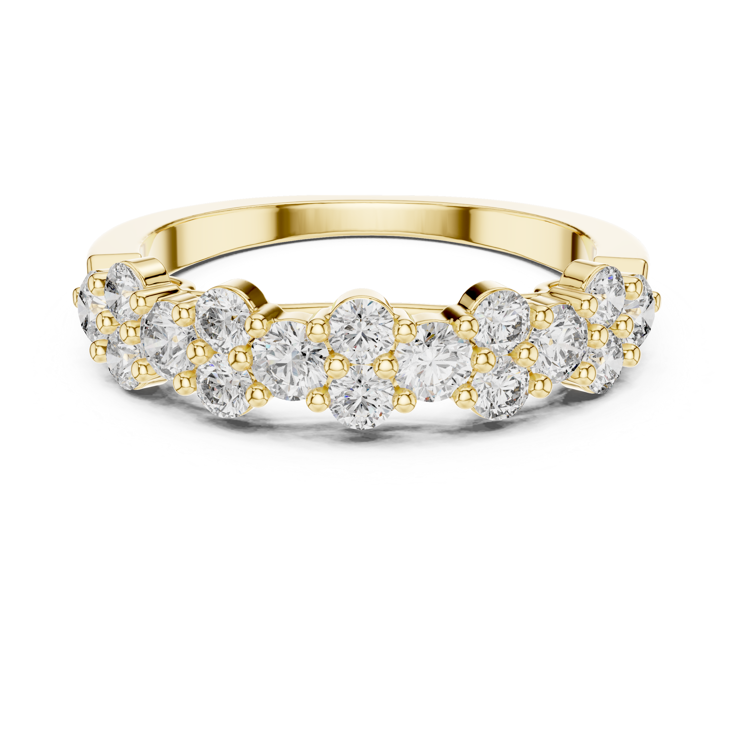The Marken Ring - Mixed Size Diamond Bubble Band