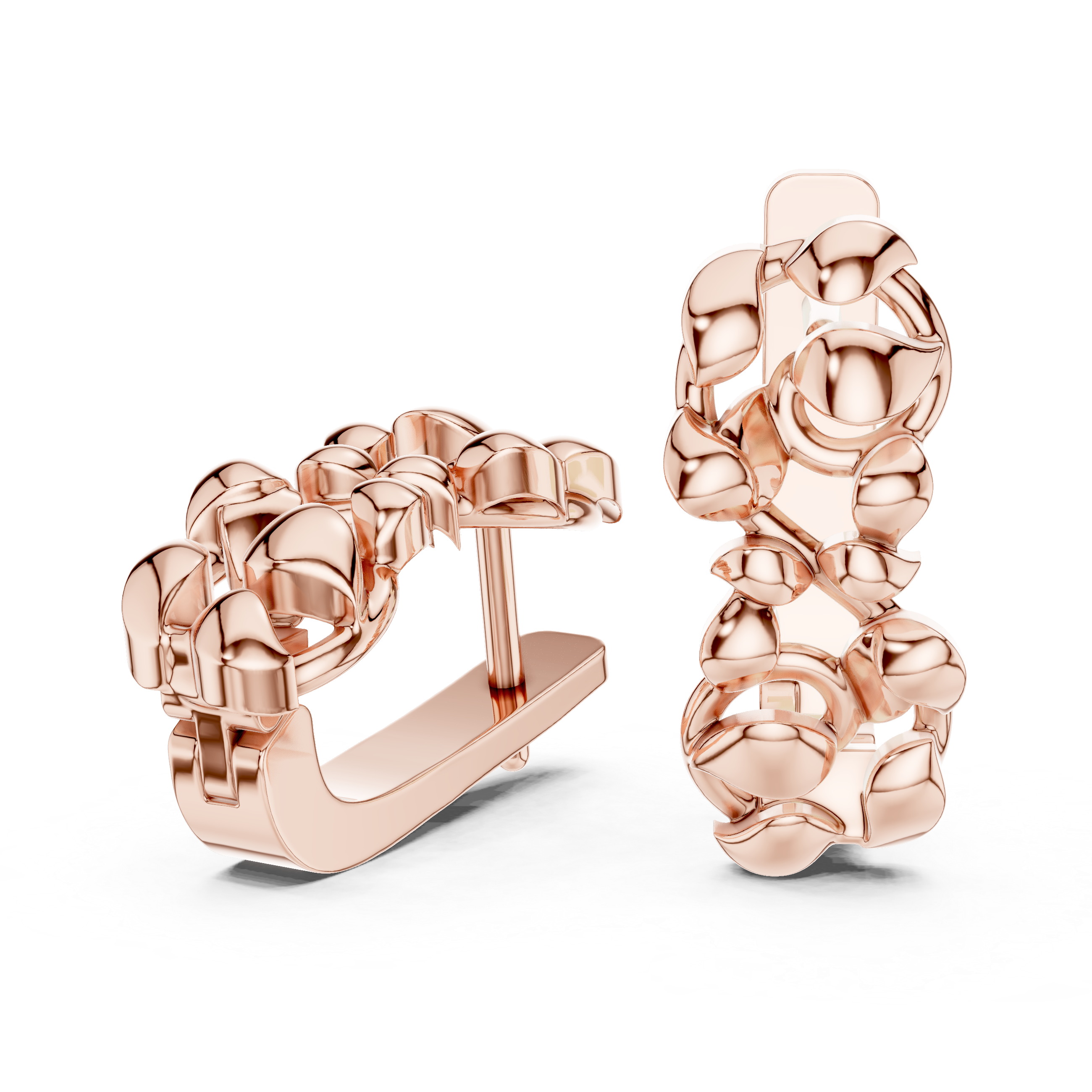 The Alghero Earrings – Sculptural Woven Gold Knot J-Hoops