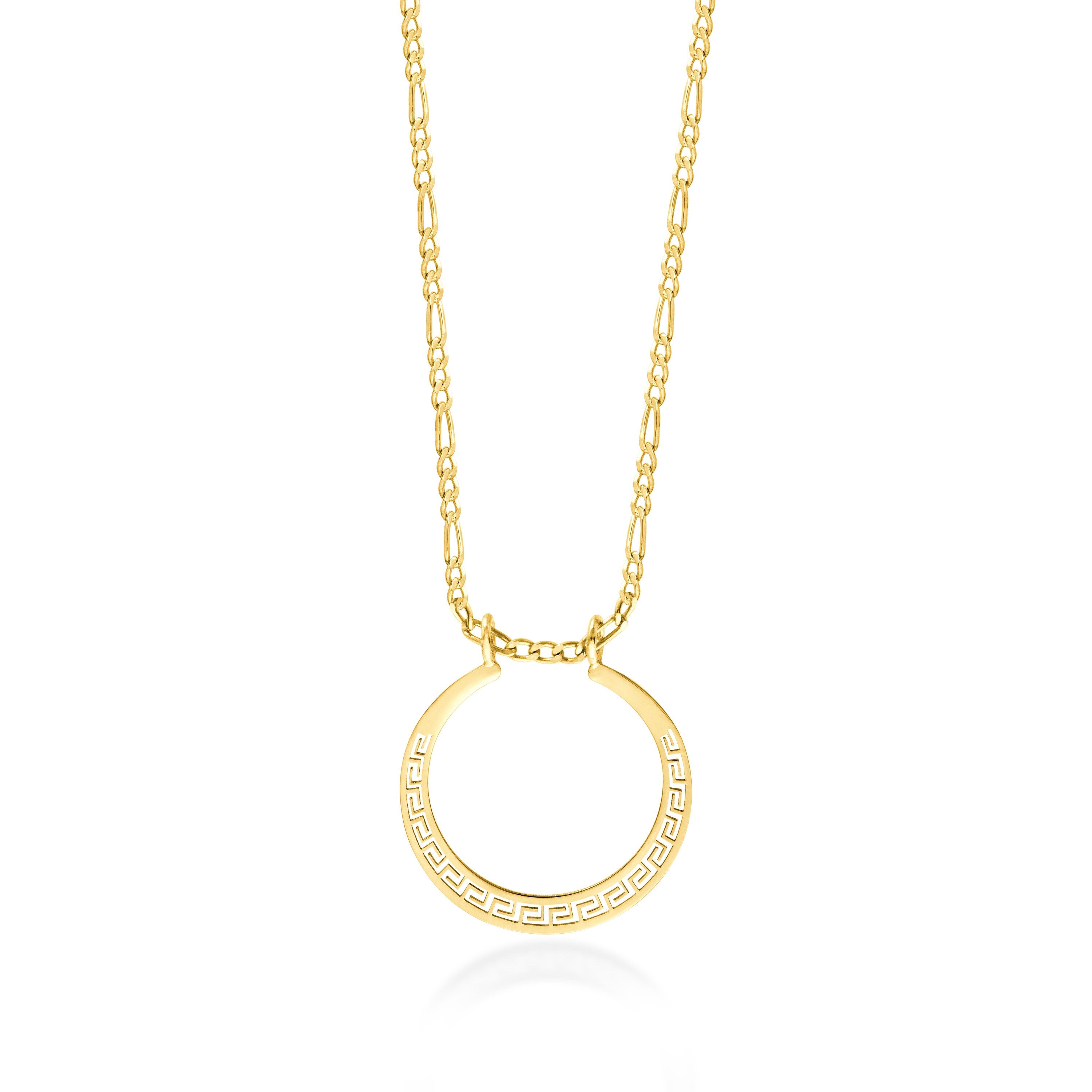 Greek Motif Ring Holder Necklace