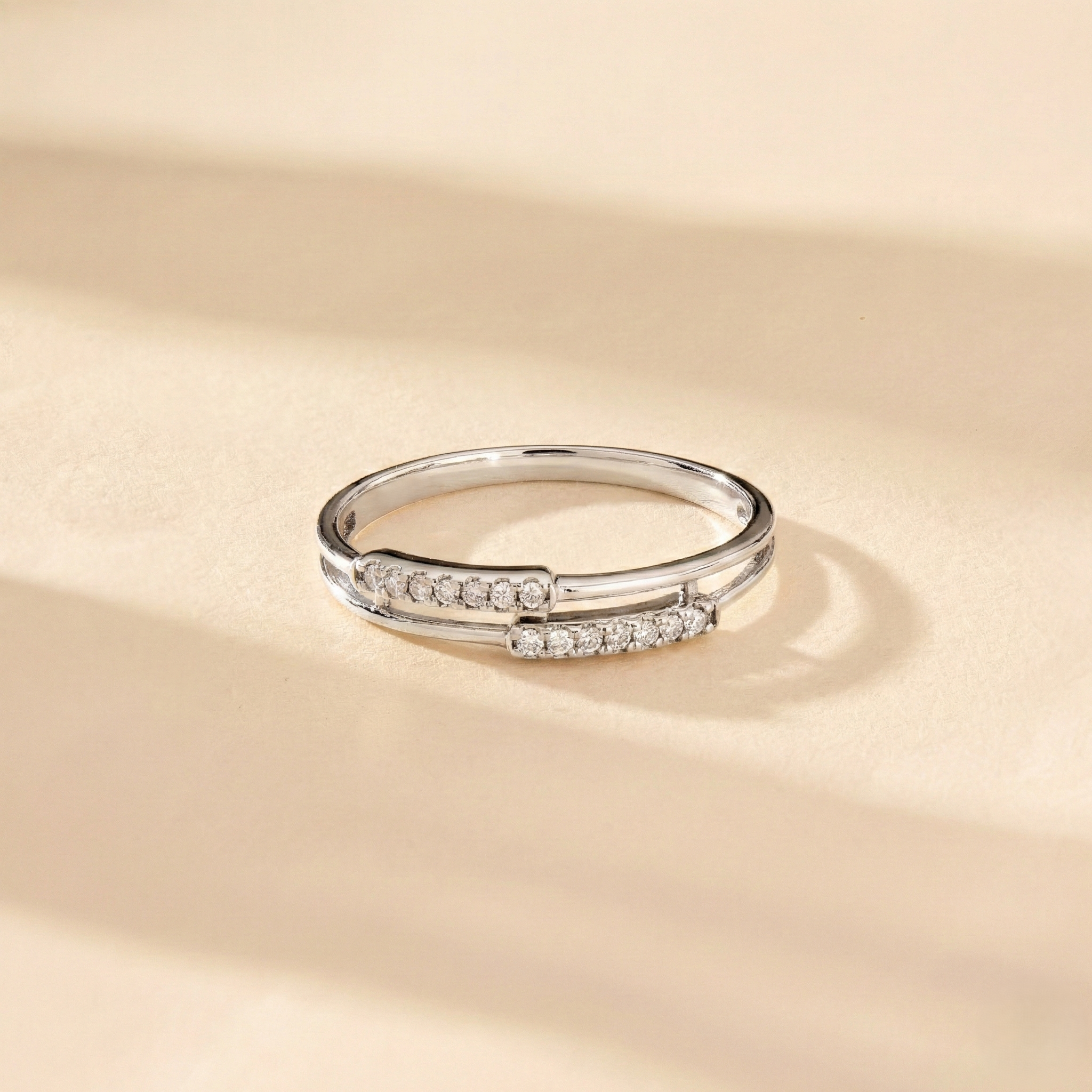 Wide Stacking Illusion Ring