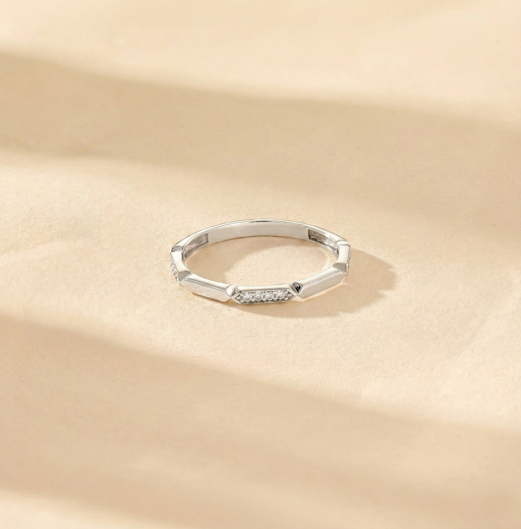 Faceted Station Ring