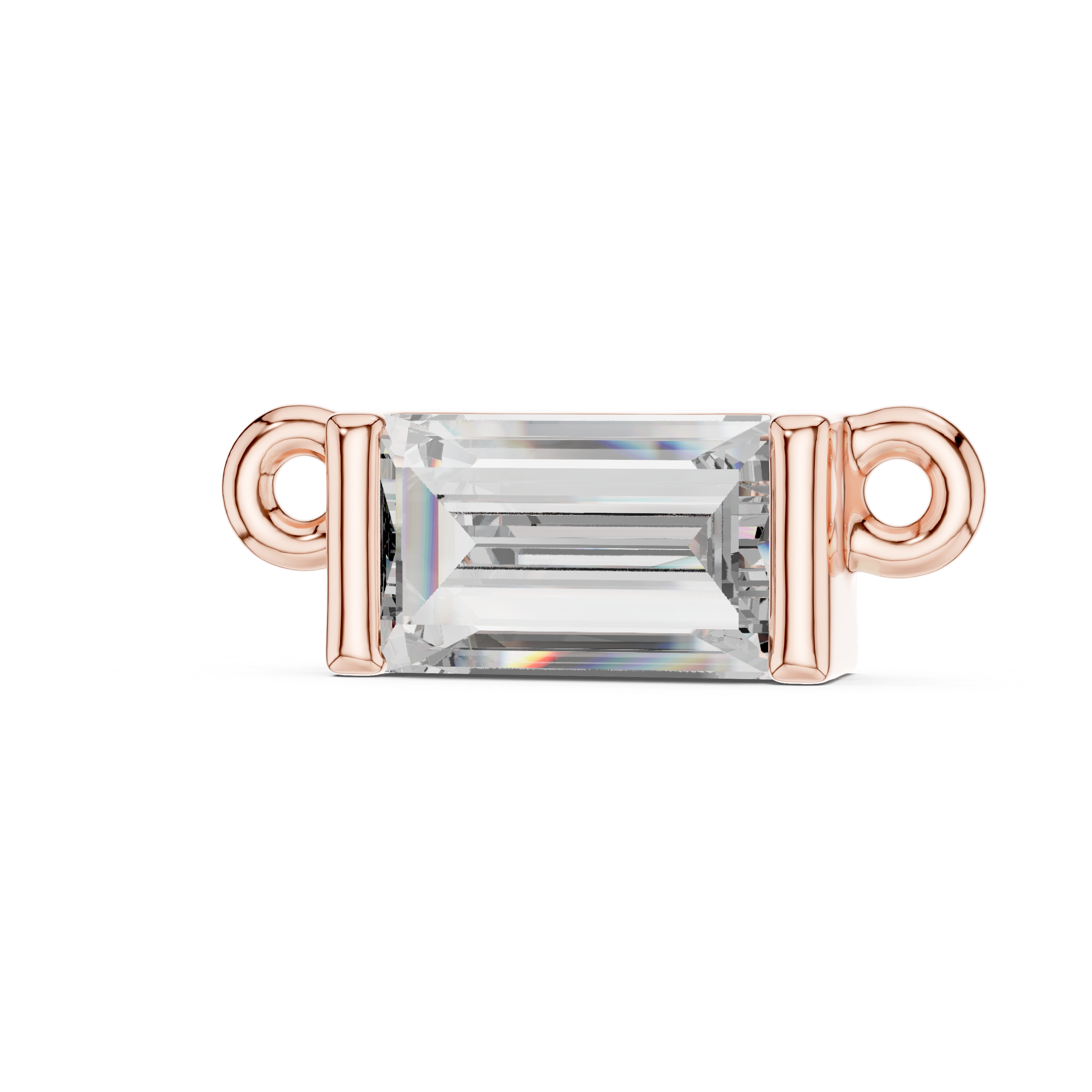 Oslo - Emerald Cut Diamond Necklace