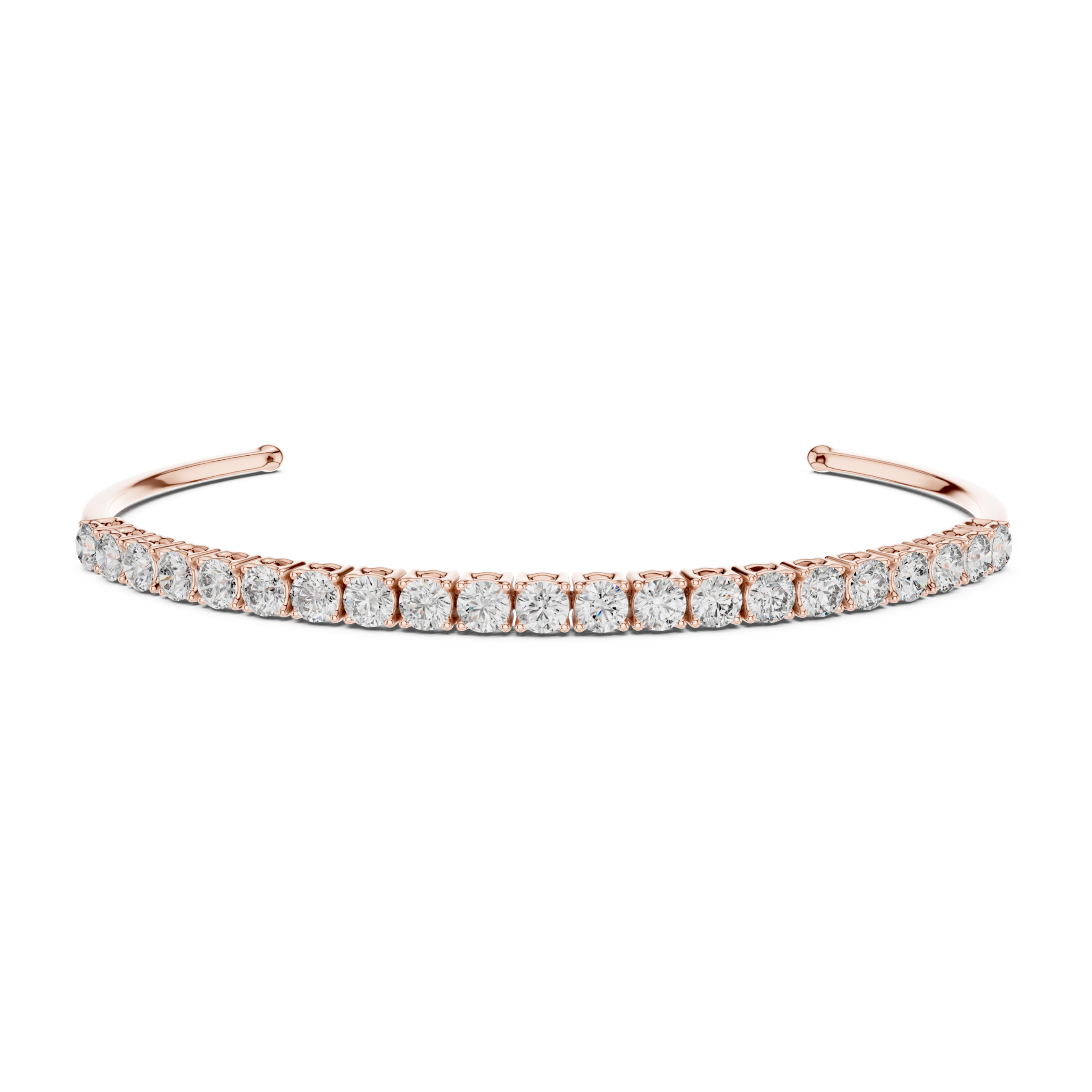 The Turin Bracelet - Diamond Flex Cuff Bracelet