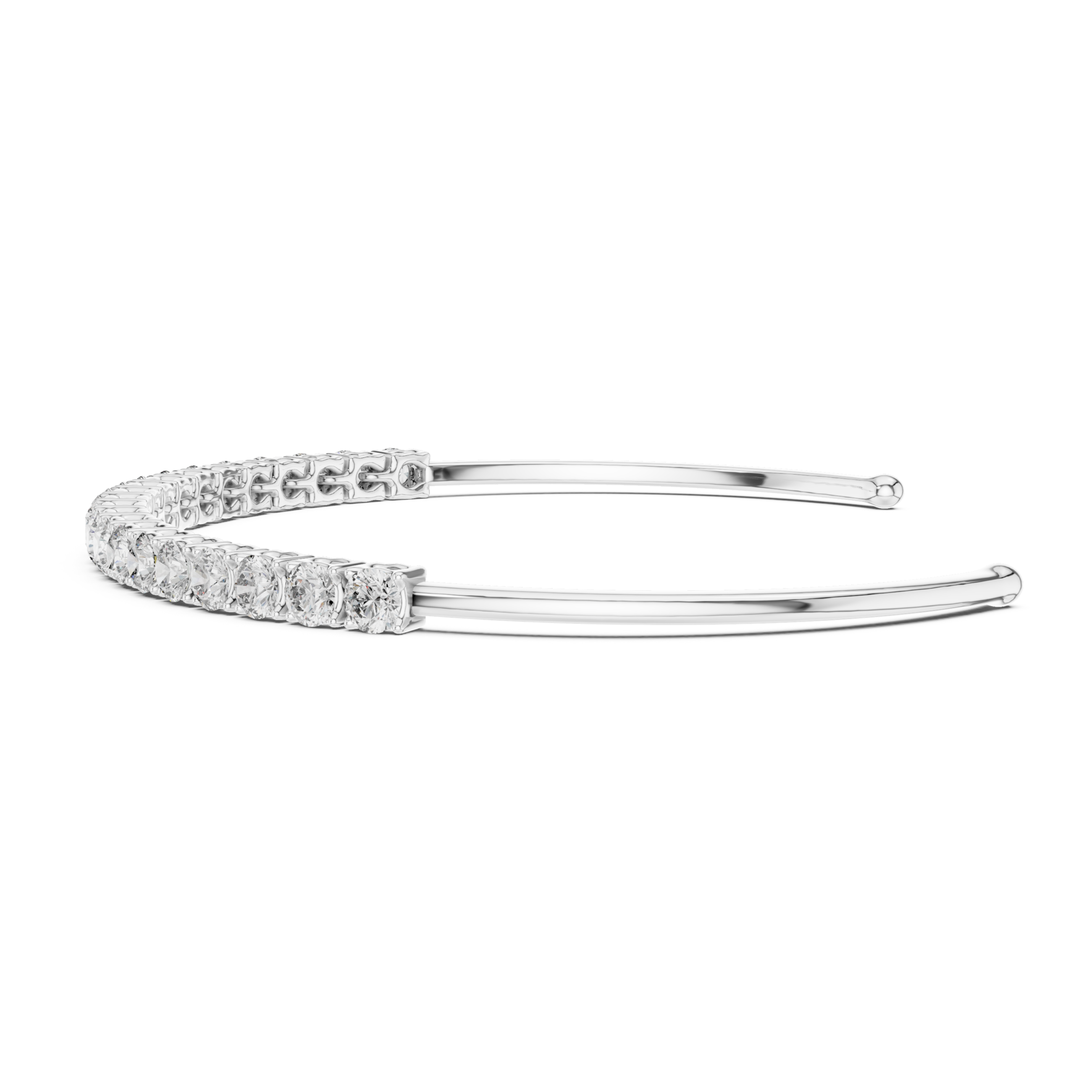 The Turin Bracelet - Diamond Flex Cuff Bracelet
