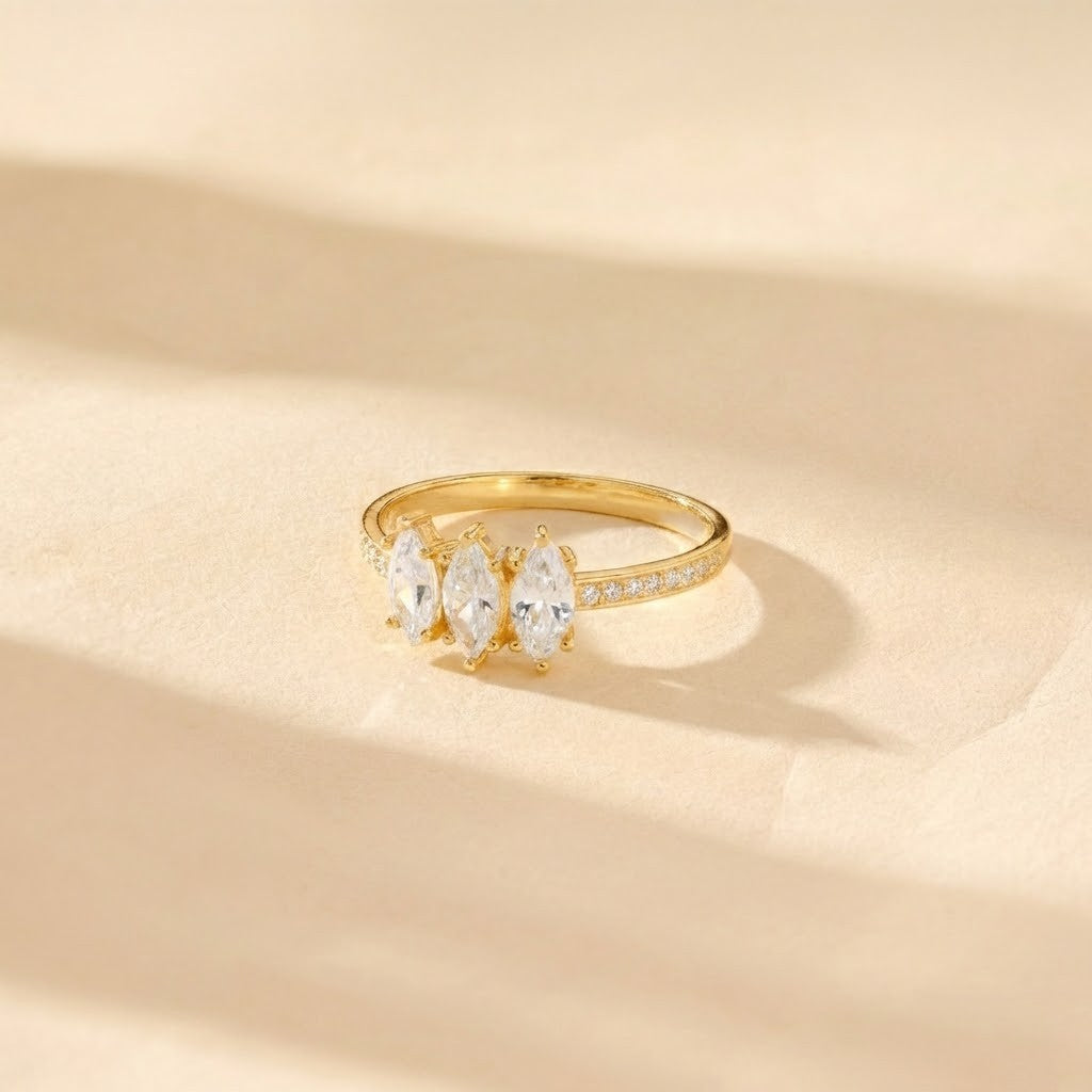 Triple Marquise Trilogy Ring