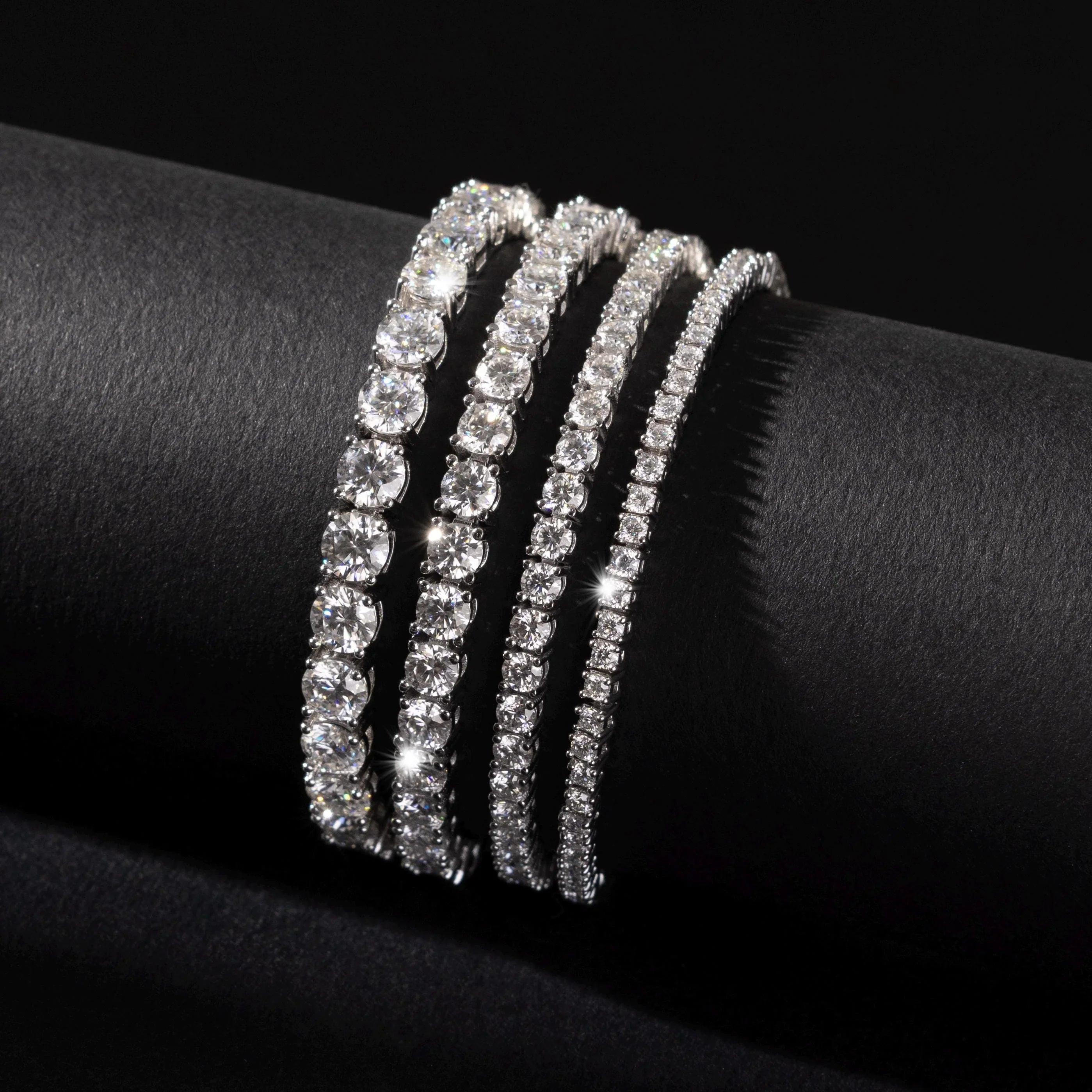 Muur Atelier Moissanite Tennis Bracelet Silver