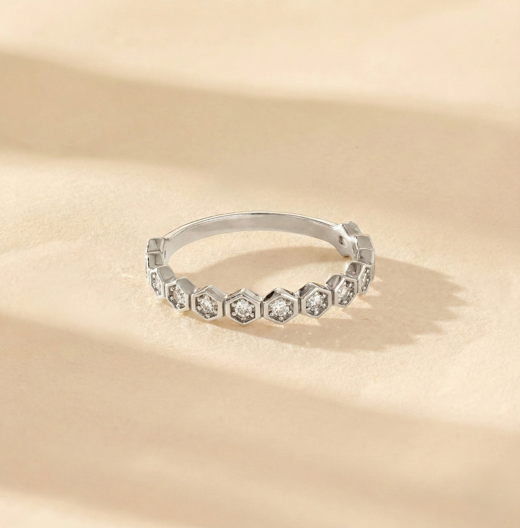Honeycomb Eternity Ring