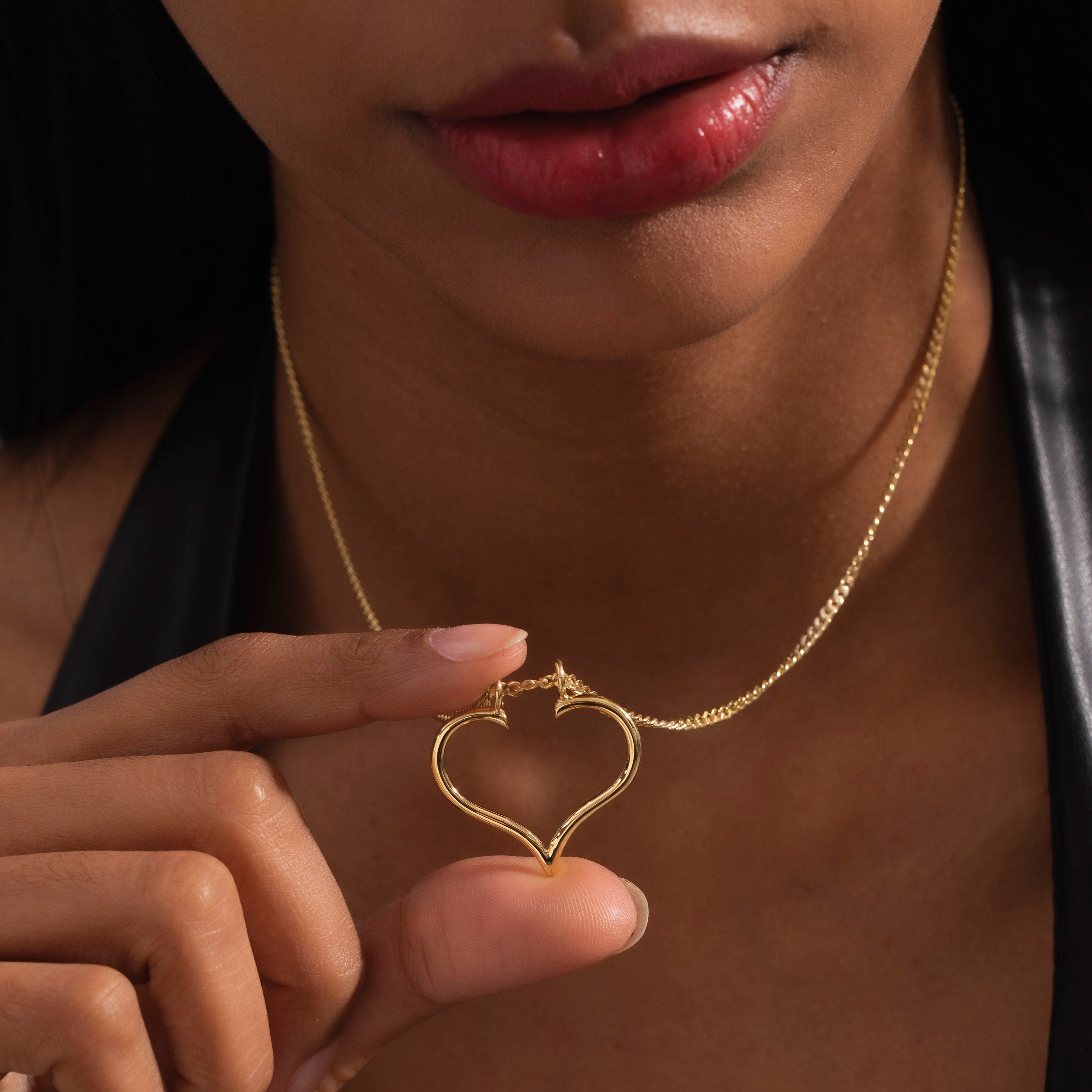 Heart Ring Keeper Necklace