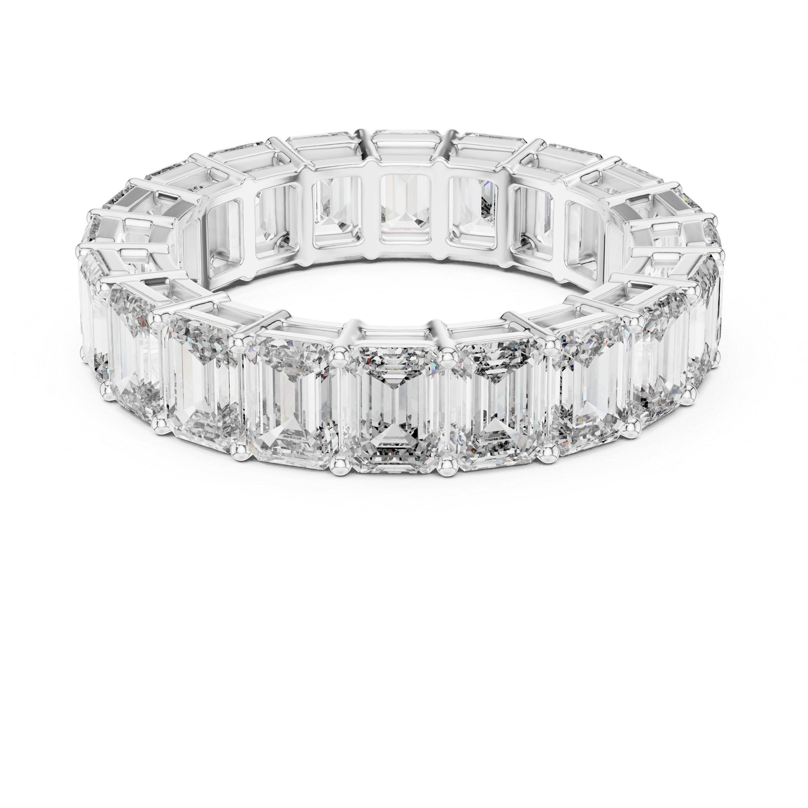 The Viborg Ring - Emerald Cut Eternity Band