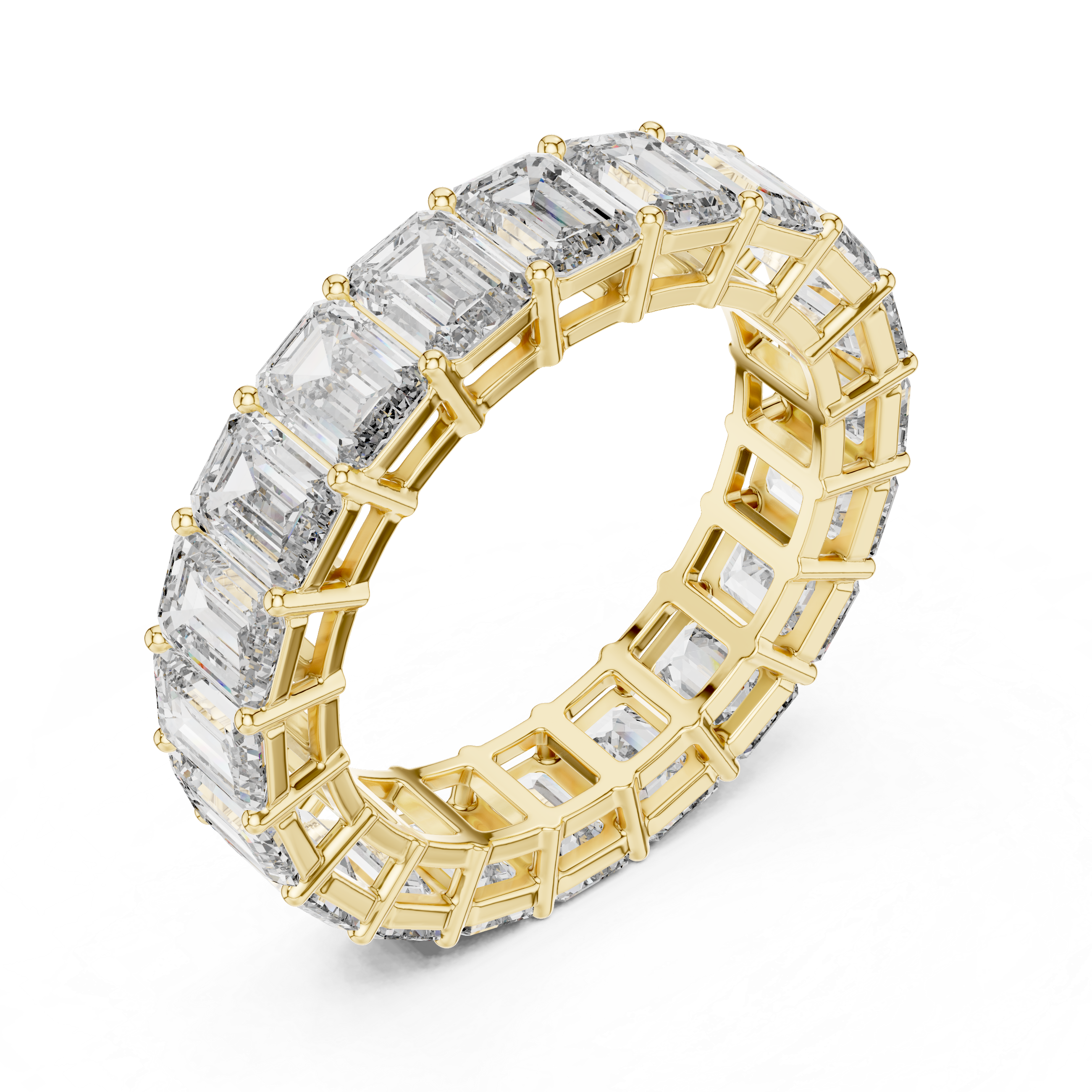 The Viborg Ring - Emerald Cut Eternity Band