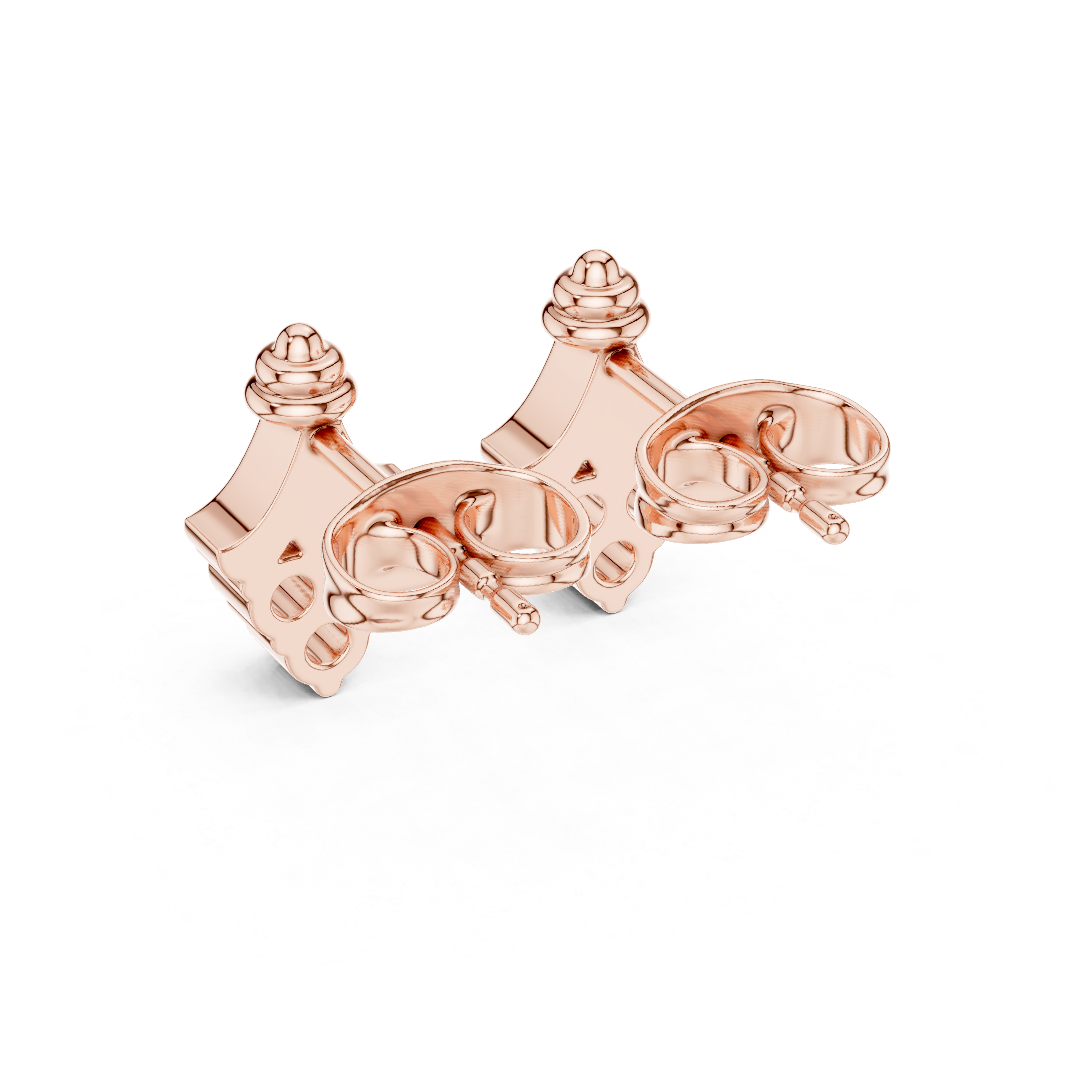 The Bougival Earrings - Vintage Tapered Diamond Studs