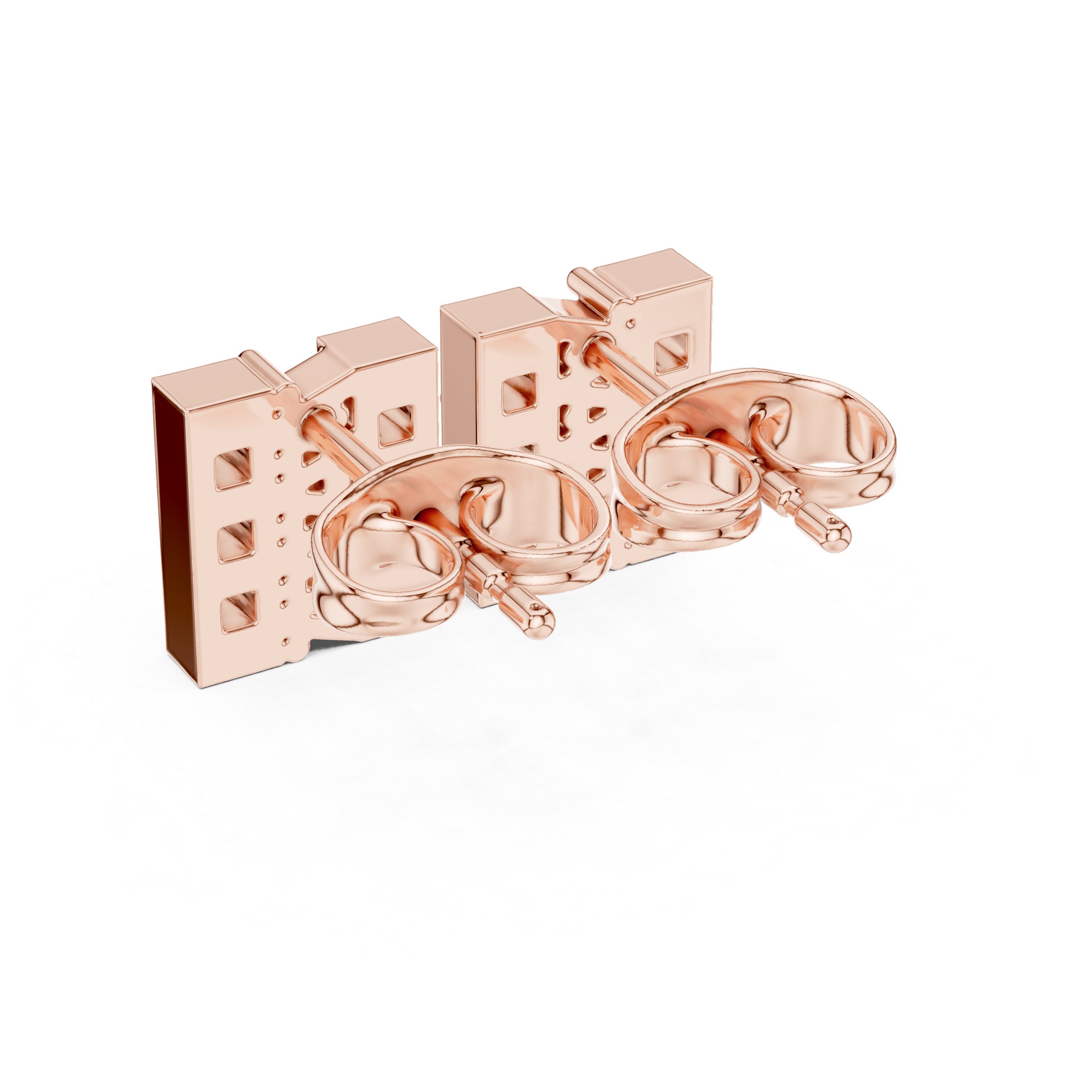 The Bièvres Earrings - Linear Pavé Diamond Bar Studs