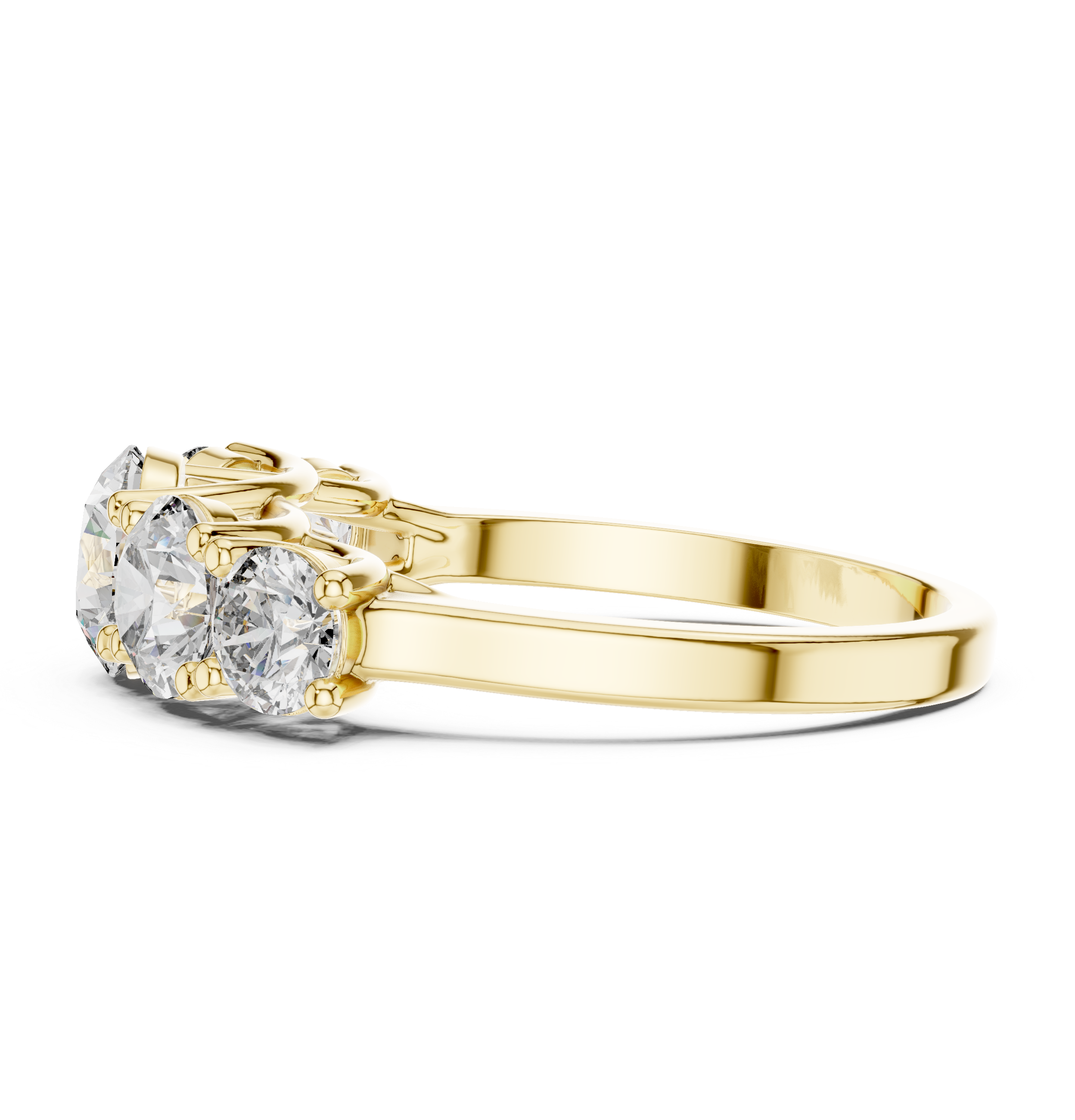The Rakvere Ring - Round Cut Graduated Five-Stone Ring