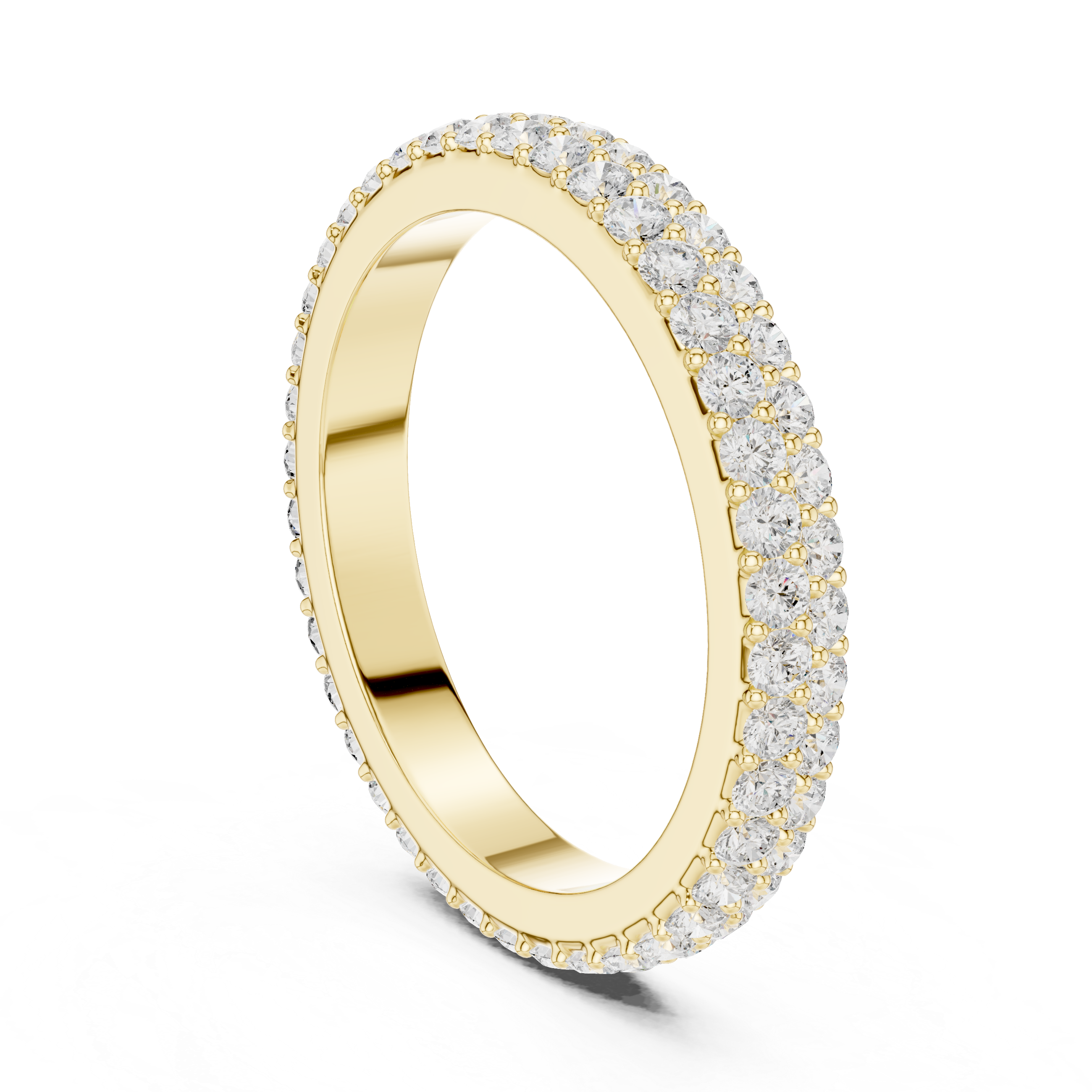 Muur Atelier Solid Gold Knife-Edge Double Row Eternity Ring