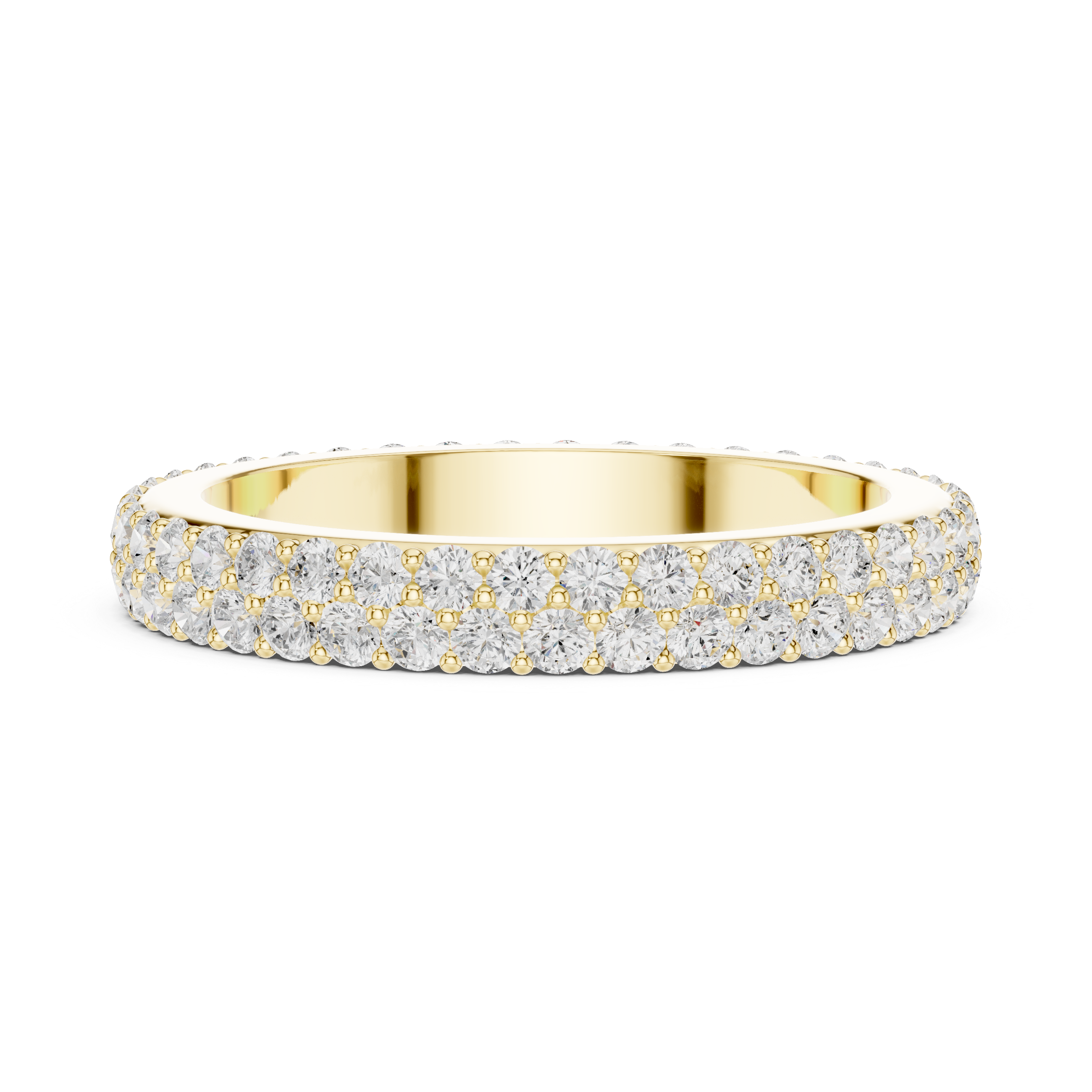 Muur Atelier Solid Gold Knife-Edge Double Row Eternity Ring