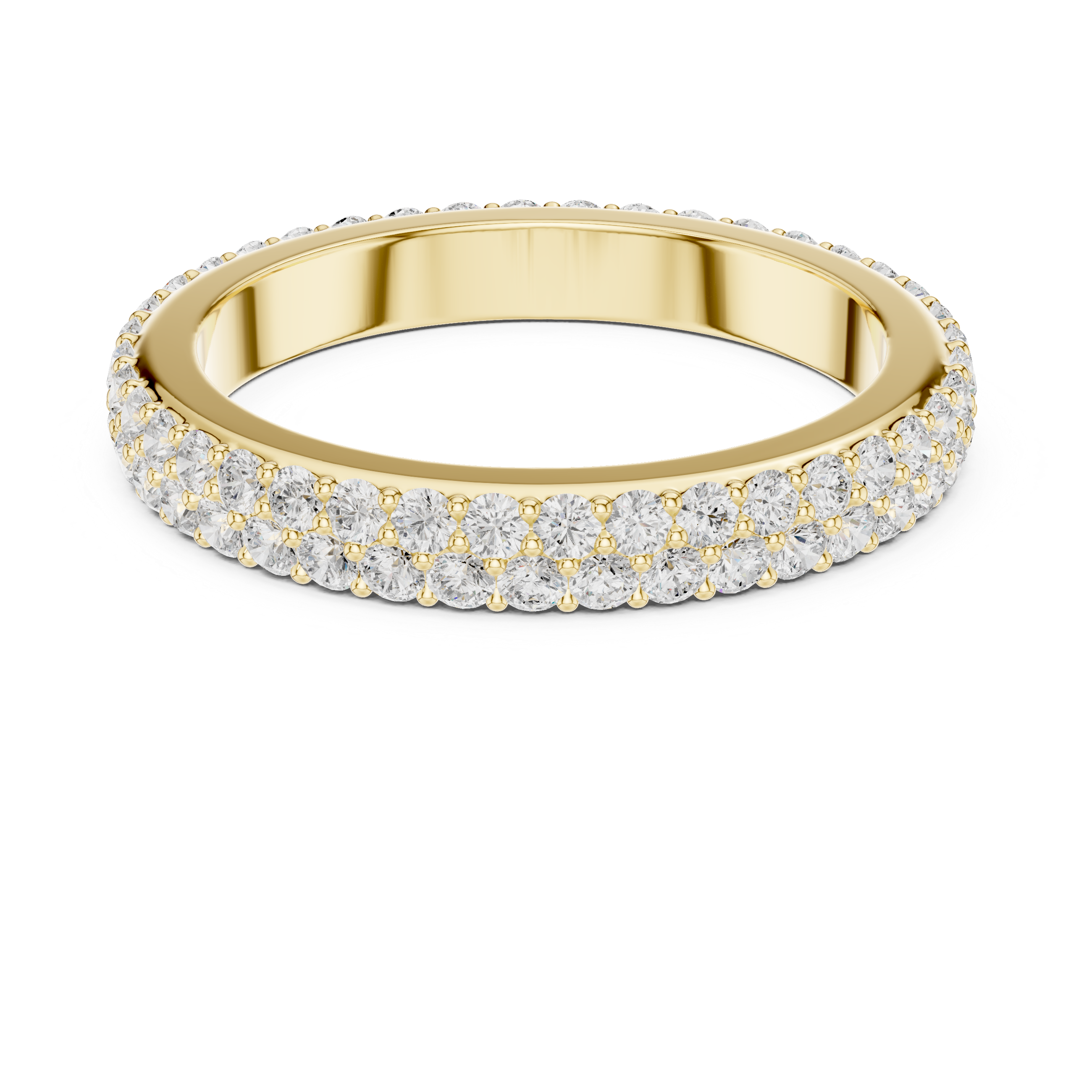 Muur Atelier Solid Gold Knife-Edge Double Row Eternity Ring