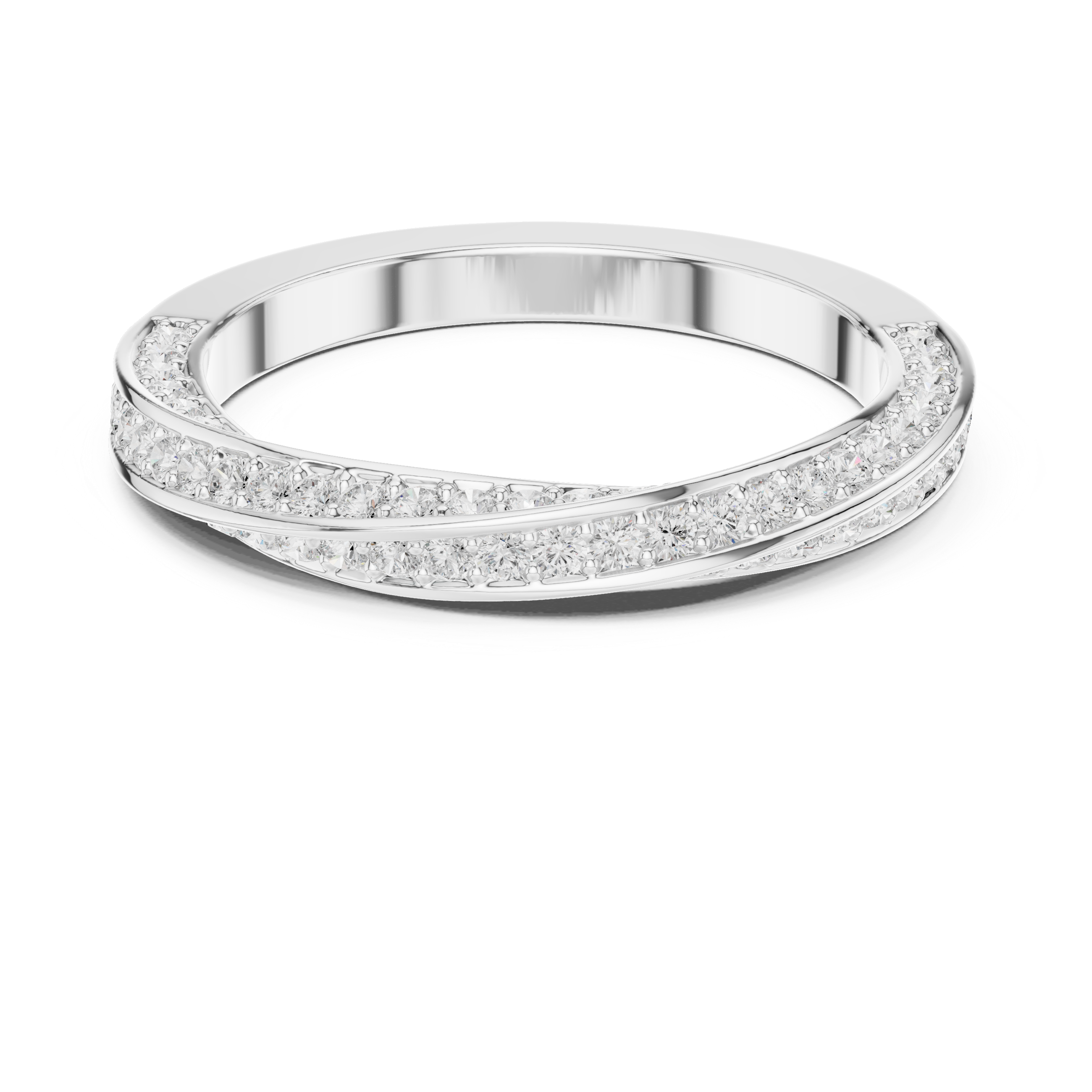 Muur Atelier Solid Gold Triple Row Micro-Pavé Diamond Wedding Ring