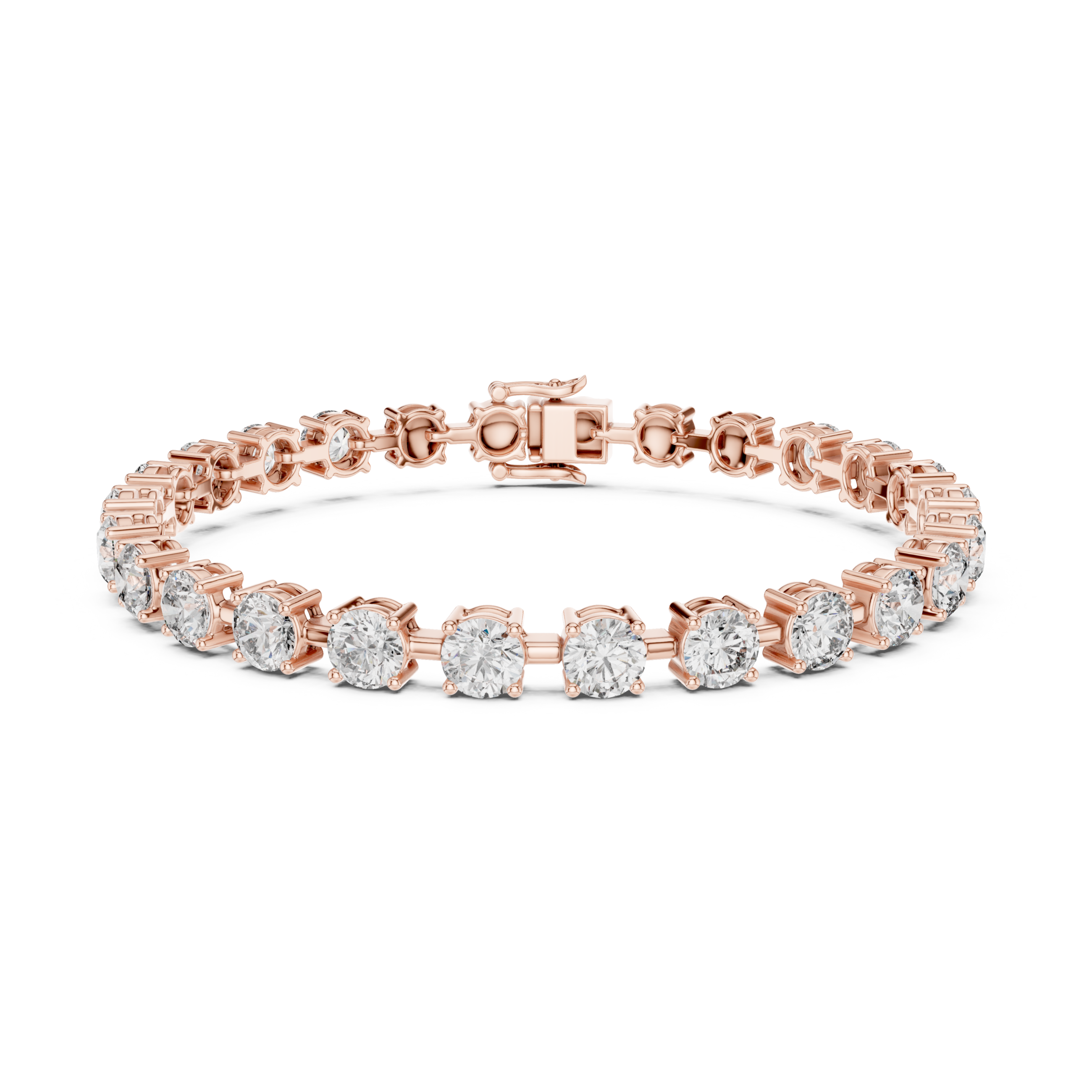 The Wassenaar Bracelet - Round Diamond Collet Tennis Bracelet