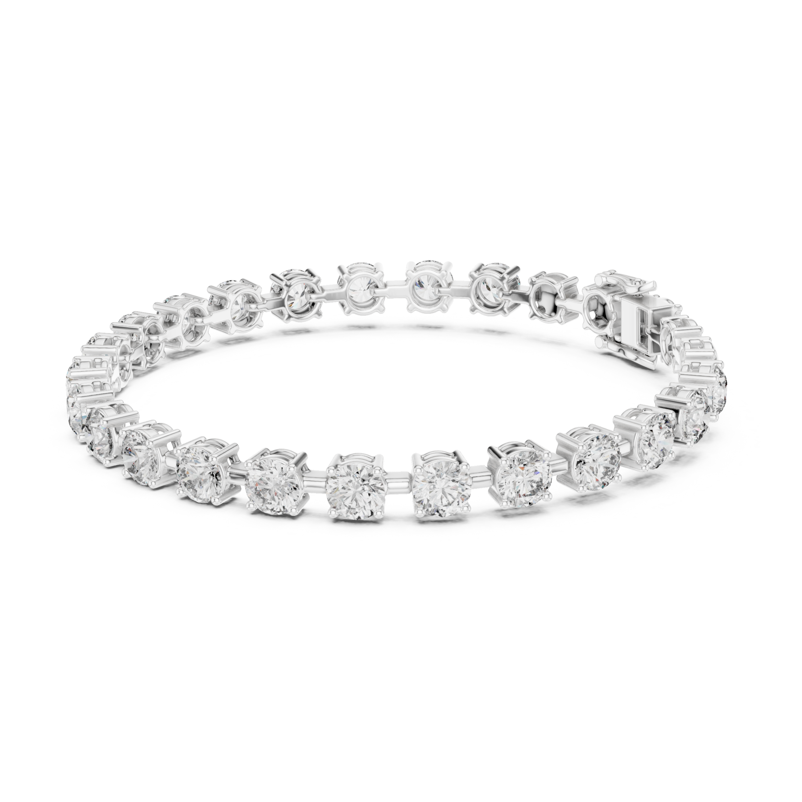 The Wassenaar Bracelet - Round Diamond Collet Tennis Bracelet