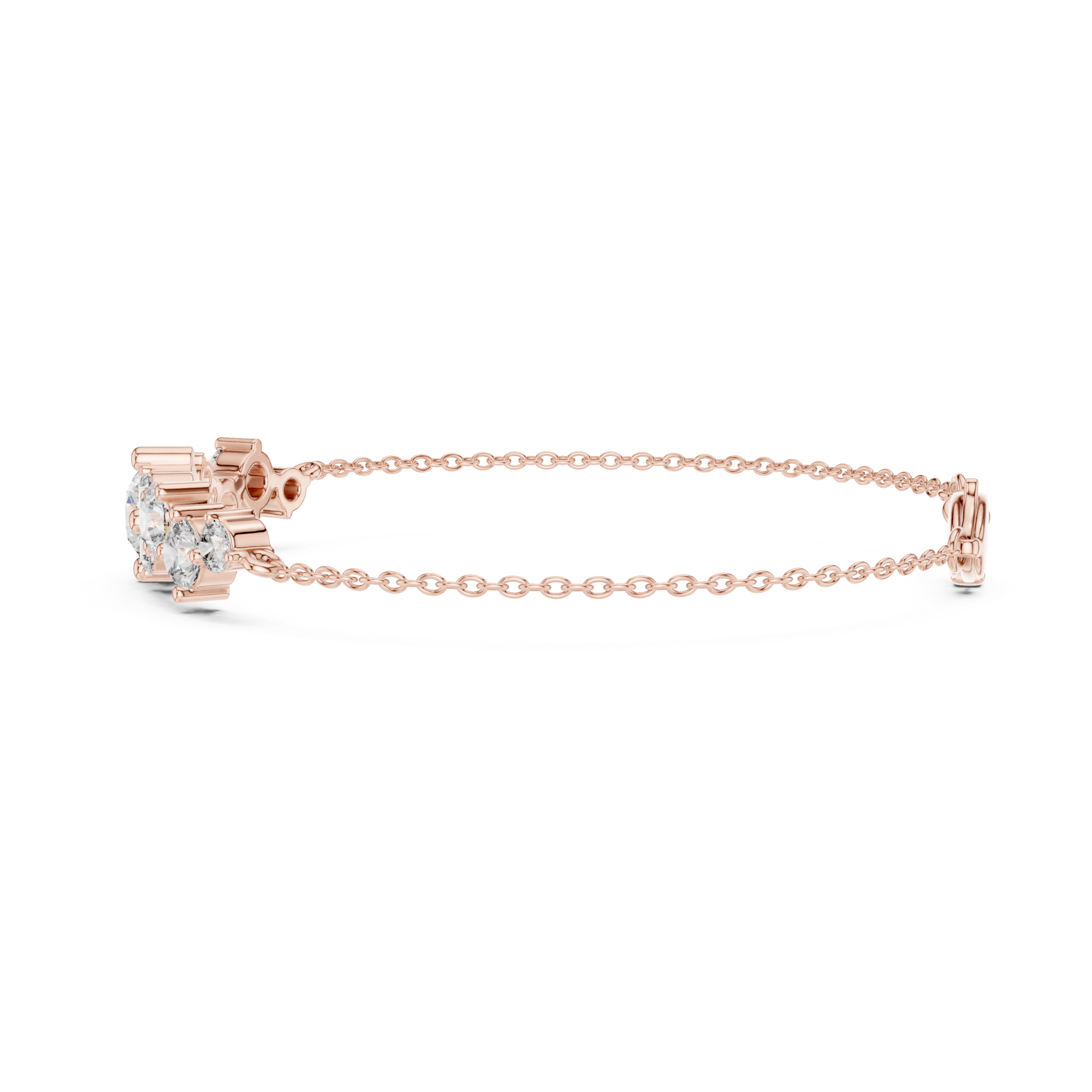 The Brussels Bracelet - Scattered Diamond Bar Station Bracelet