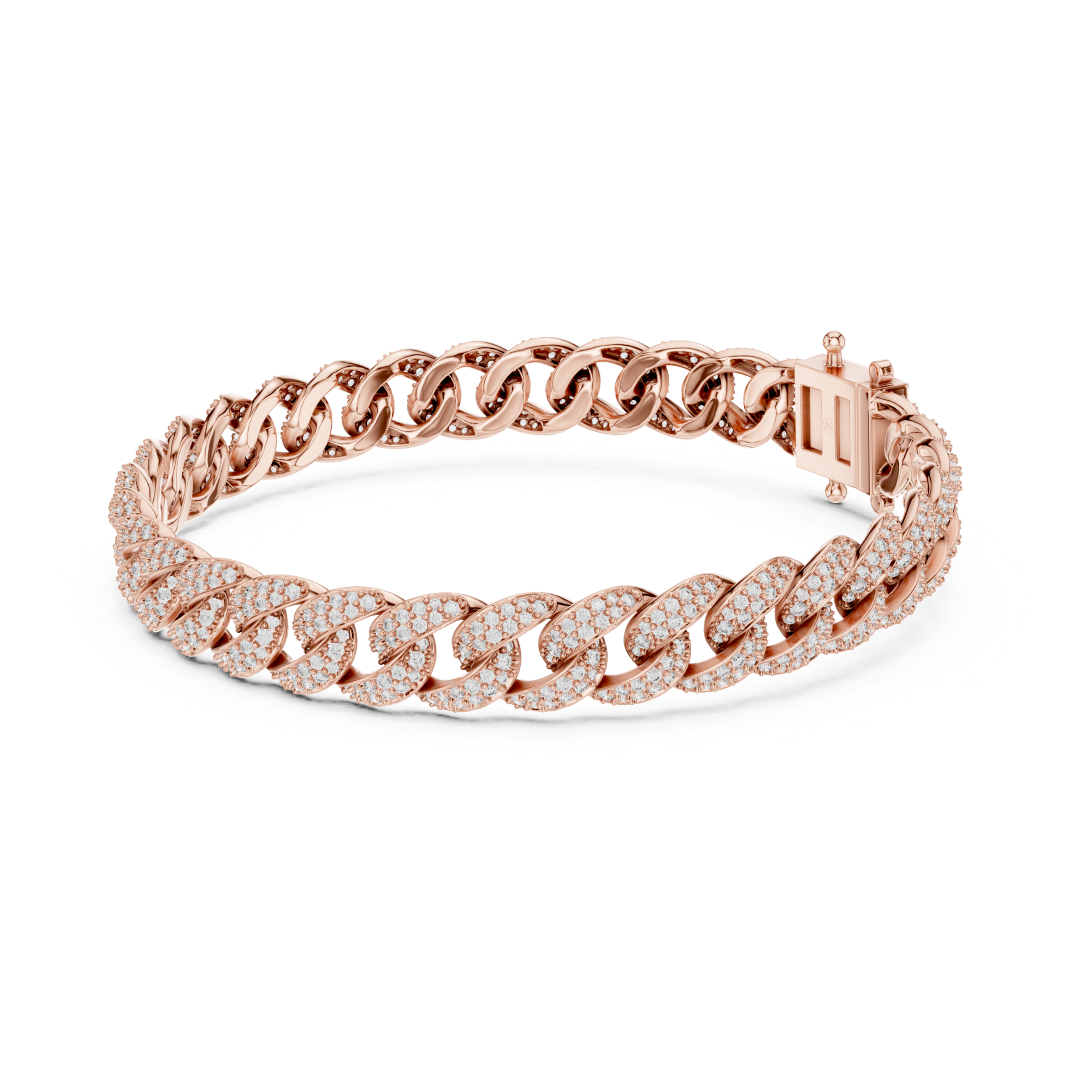 The Hamptons Bracelet - Pave Diamond Cuban Link Bracelet