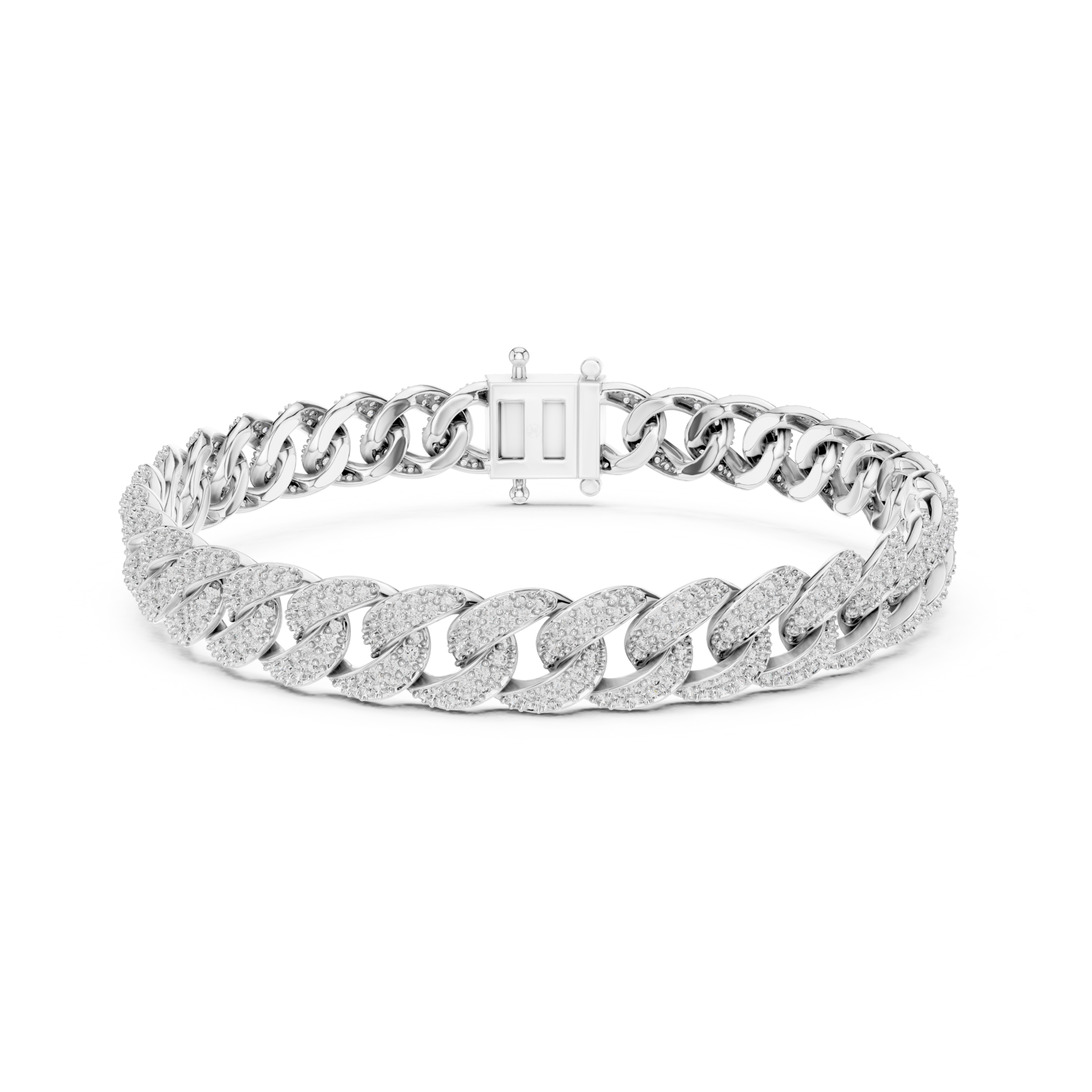 The Hamptons Bracelet - Pave Diamond Cuban Link Bracelet