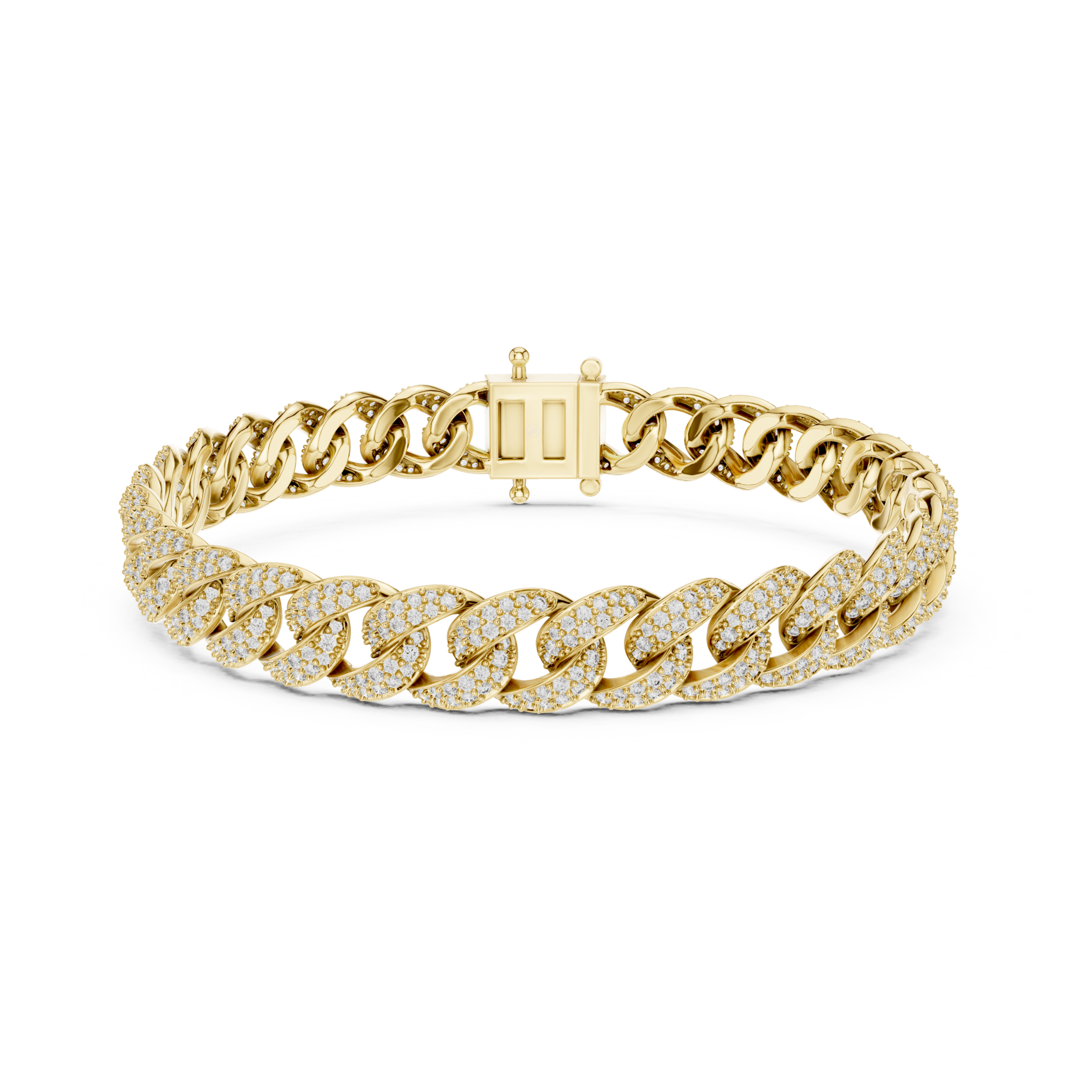 The Hamptons Bracelet - Pave Diamond Cuban Link Bracelet